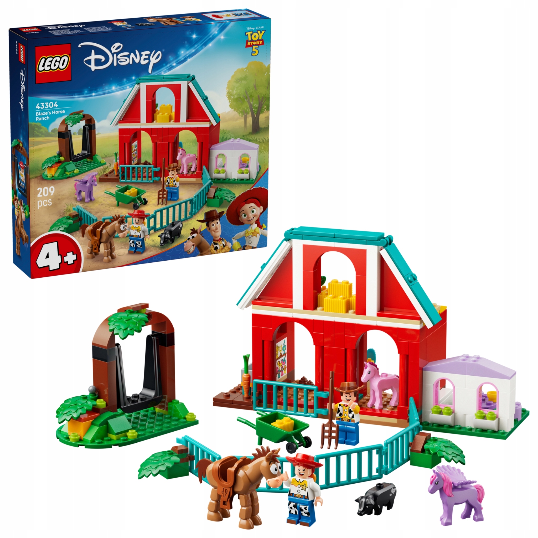 Lego Disney Toy Story 5 Koně Ranč 43304 Blaze Hubená stodola Koně 4+