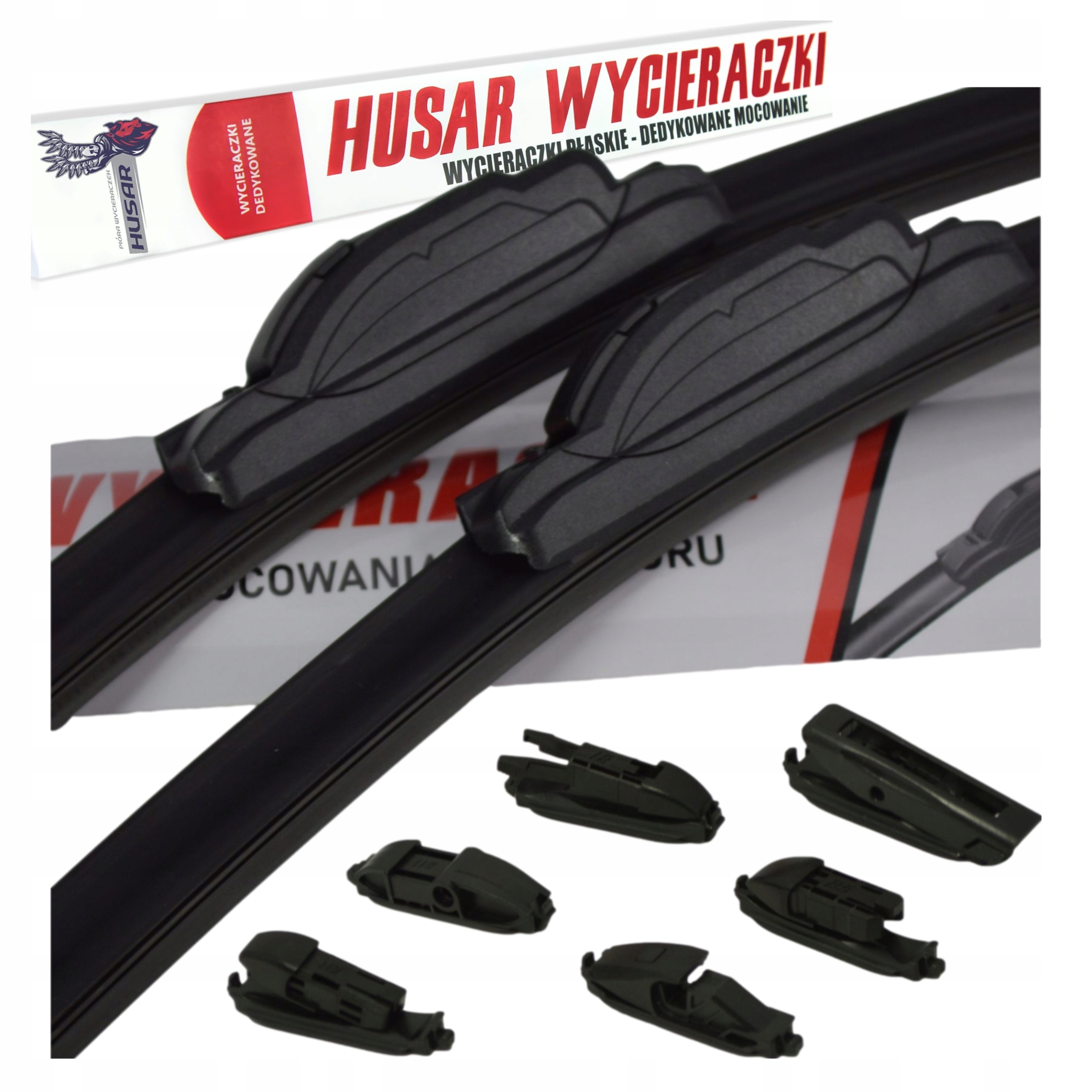 2 x Wycieraczki Płaskie 600+350mm 60+35cm Husar