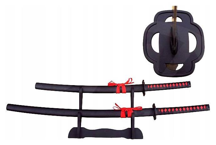 Sada Meč Katana A Wakizashi S Stojanom 4KM84 Darček pre chlapa