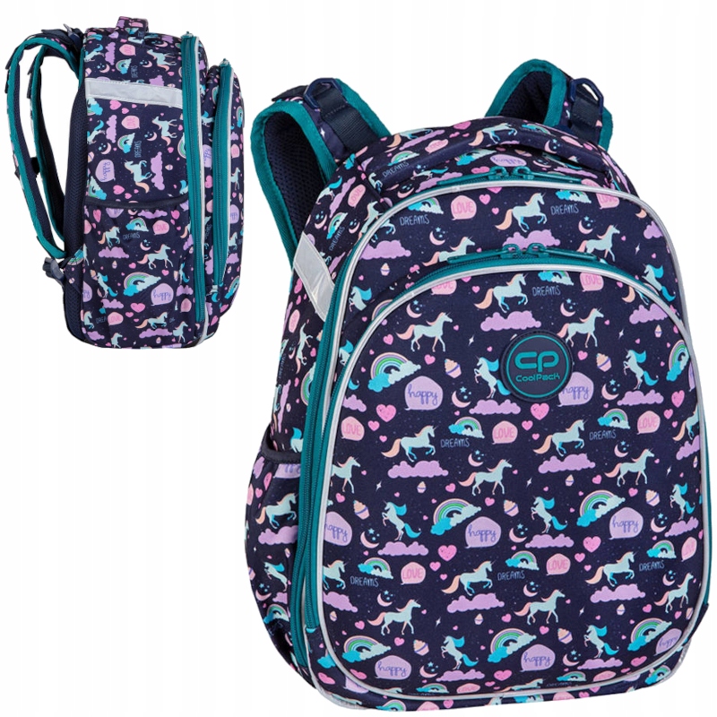 Coolpack Turtle Plecak Szkolny Wielokomorowy Happy Unicorn 25L