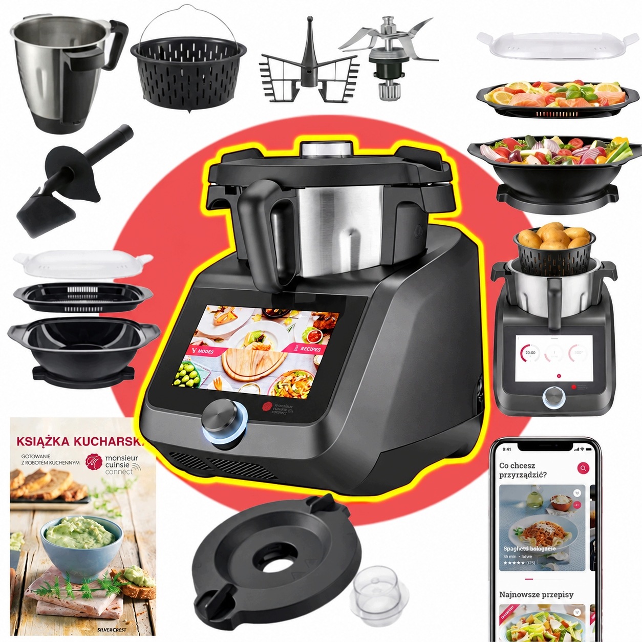 Originální Kuchyňský Robot Lidlomix Monsieur Cuisine Smart Antracit 2026 C1