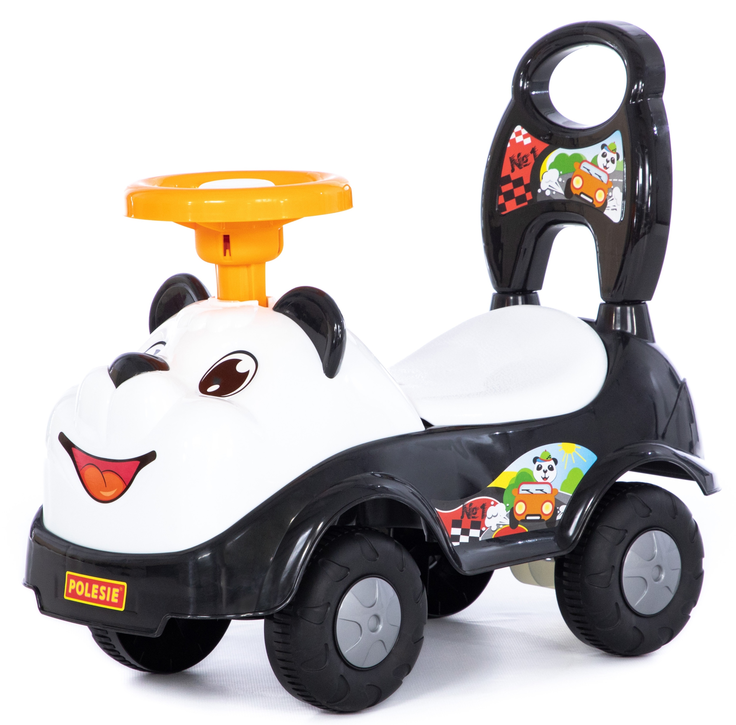 Jeździk dla dzieci Panda pchacz klakson schowek 1+
