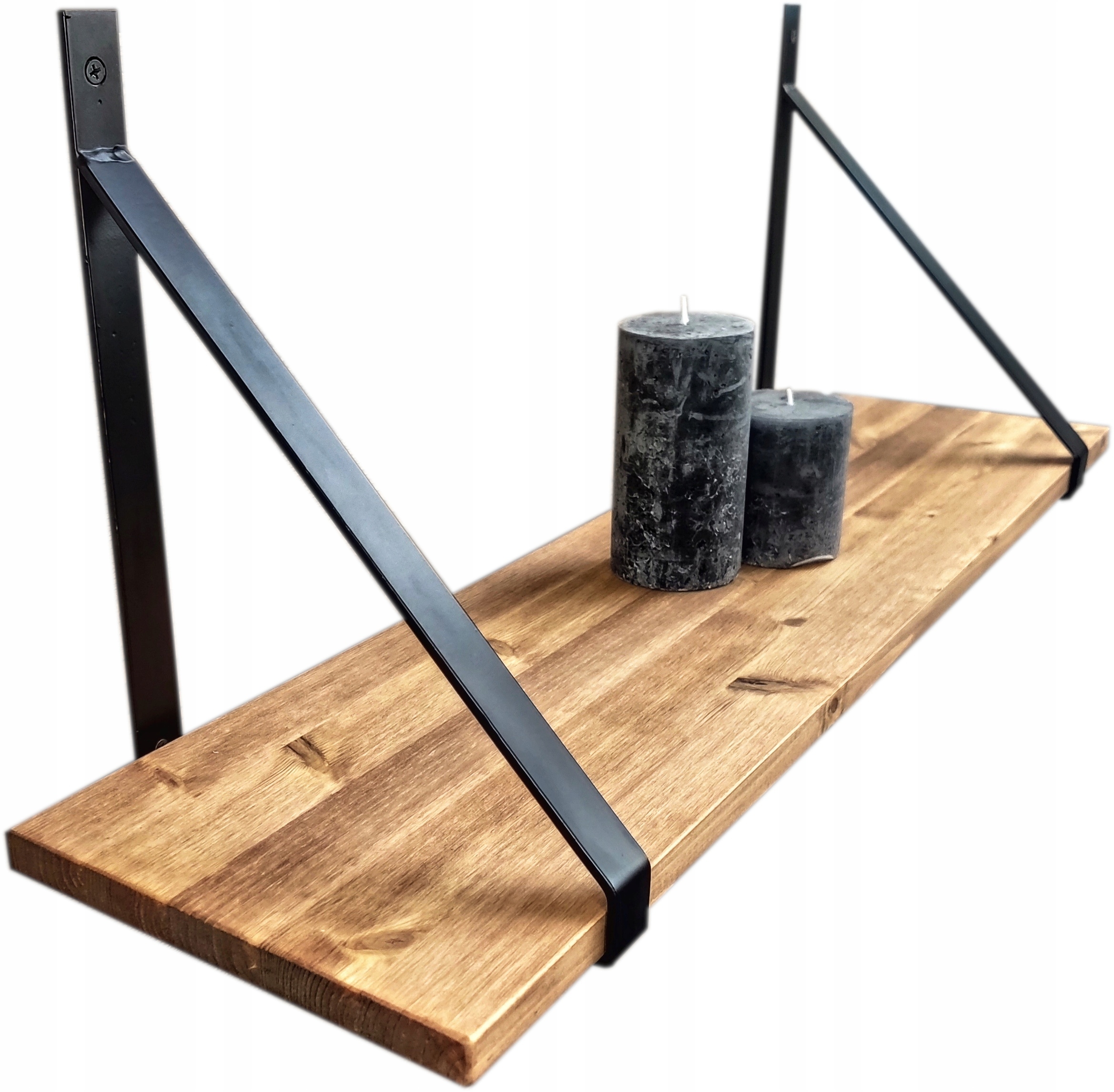 

Półka drewniana do salonu kuchni Loft 145cm