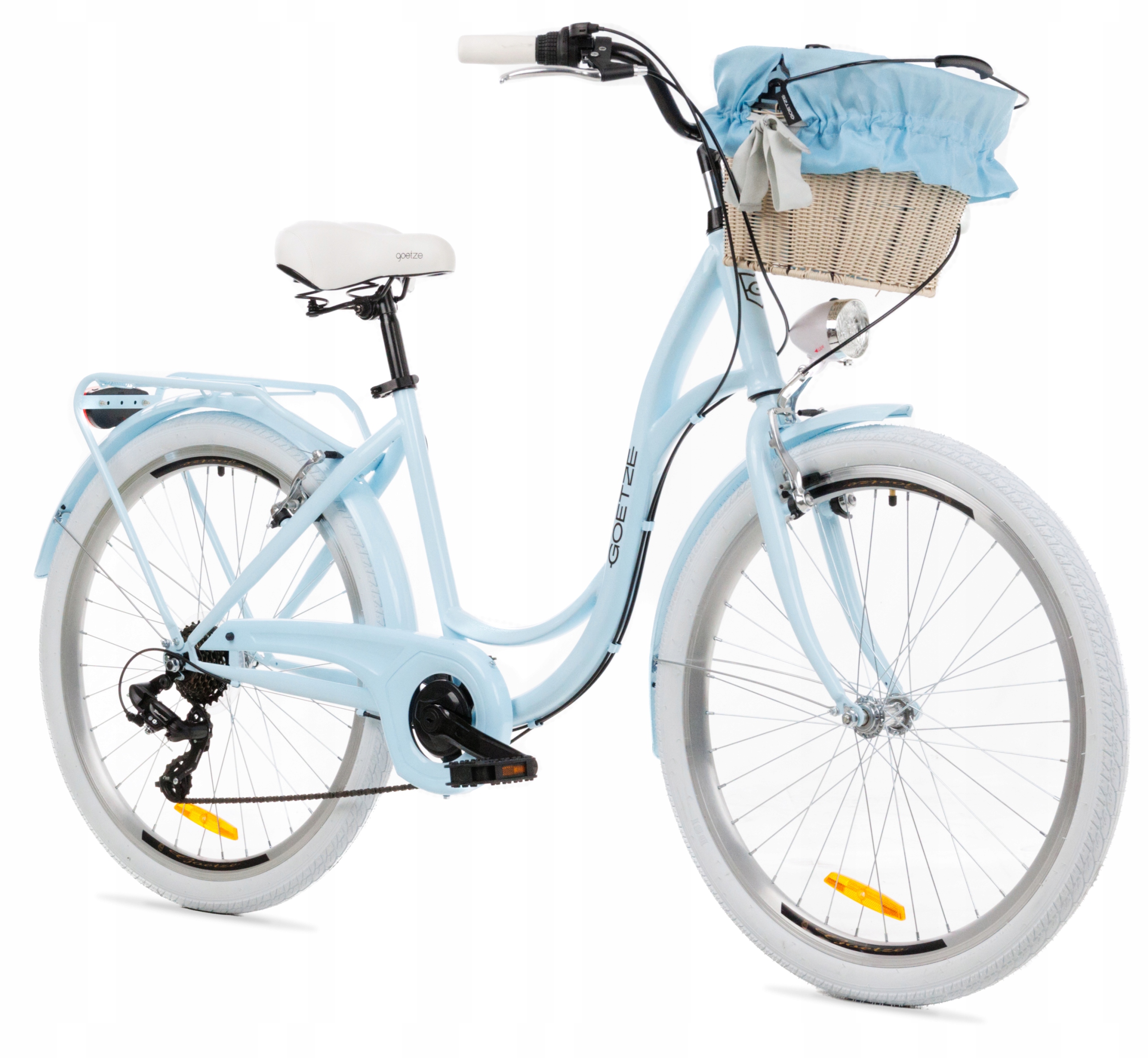 Damski Rower Miejski Goetze Mood 24 Lekki Damka Shimano Kosz