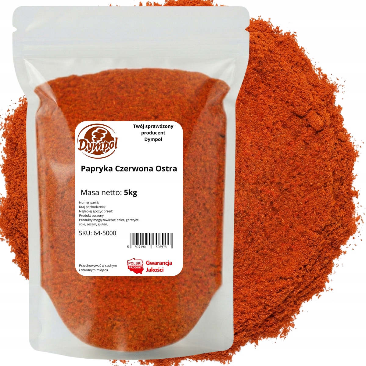 Levně Paprika červená Ostrá Silná Velmi Aromatická Kvalita Dympol 5 kg