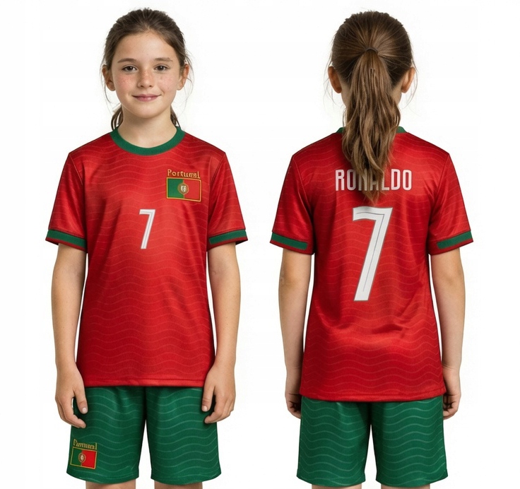 Strój Piłkarski Ronaldo 7 Portugalia rozmiar 128