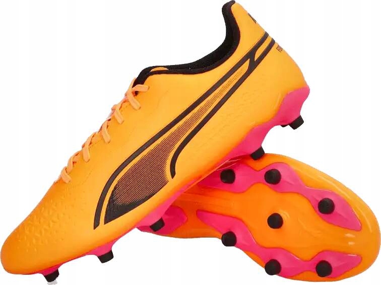 Pánské kopačky lisovky Puma King Match Fg/ag oranžové