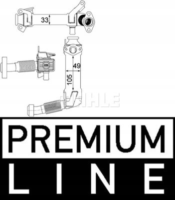 21 000P - КЛАПАН EGR BEHR PREMIUM LINE MAHLE
