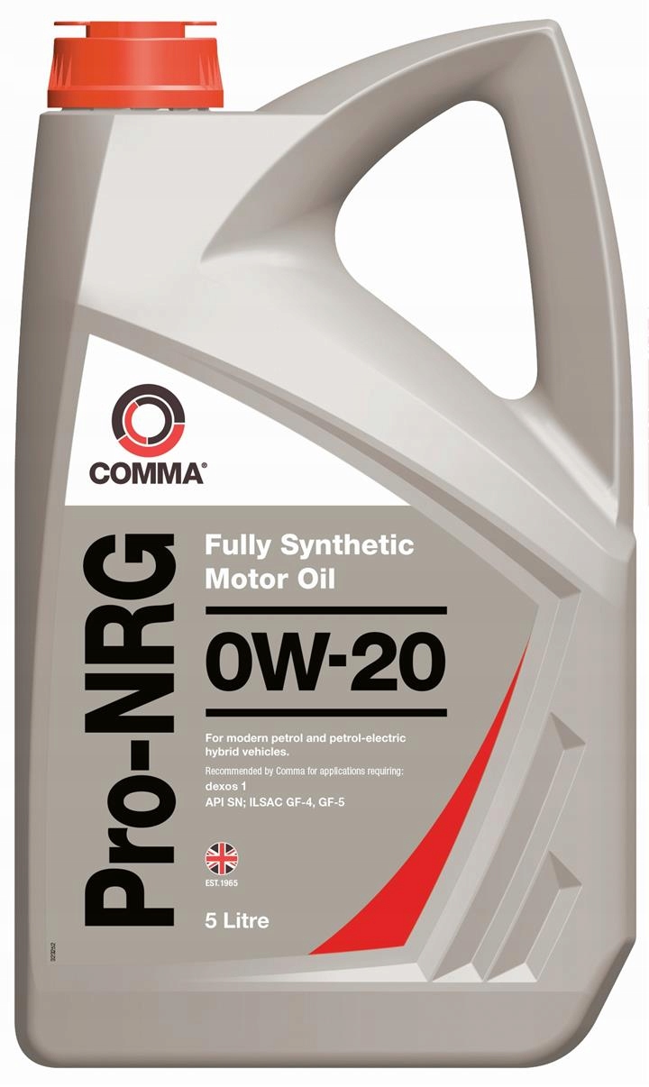 Comma Pro-nrg 0W-20 5L Motorový Olej Api SNGF-5 Ms 6395 GM6094 M GM4718 M