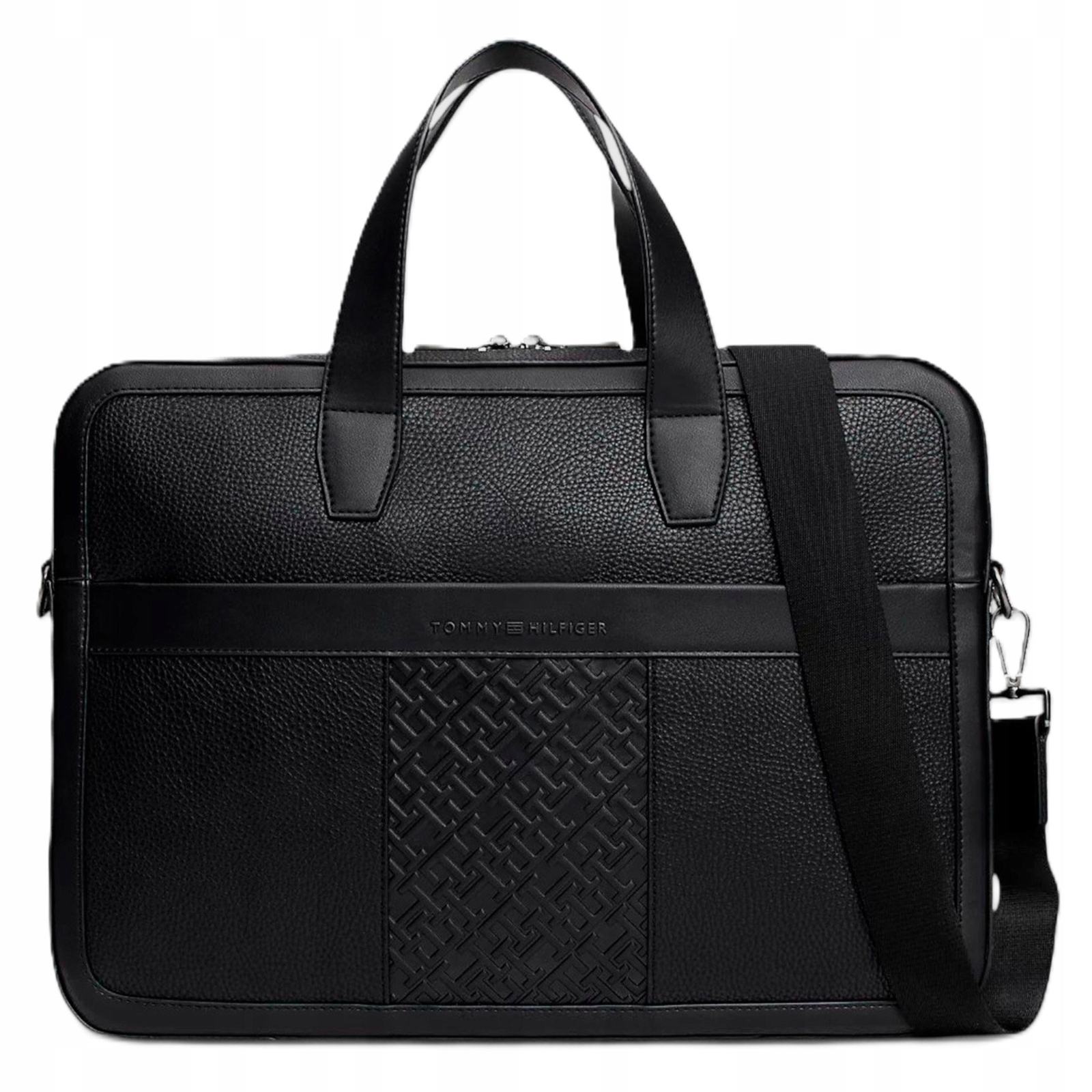 -38% Tommy Hilfiger Taška Na Notebook Central Mono Černá