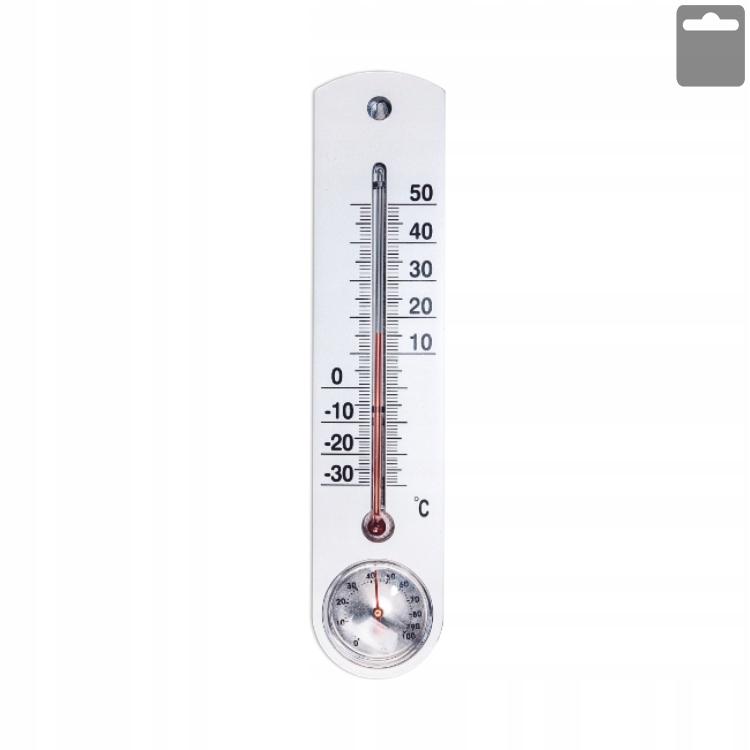 Termometr Maan zewnętrzny/wewnętrzny srebrny