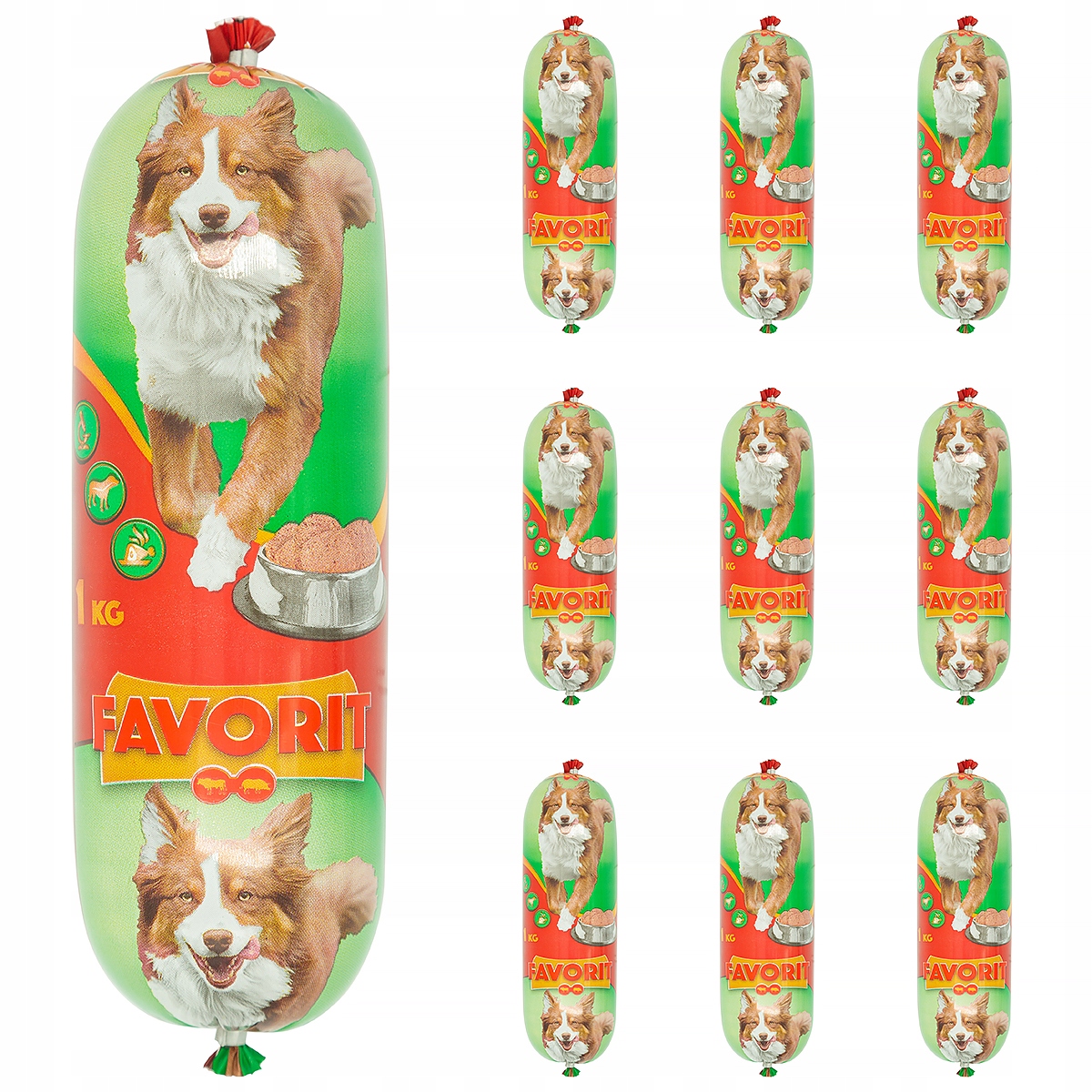 Levně Vlhké krmivo pro psy s hovězím a vepřovým masem, tyčinka