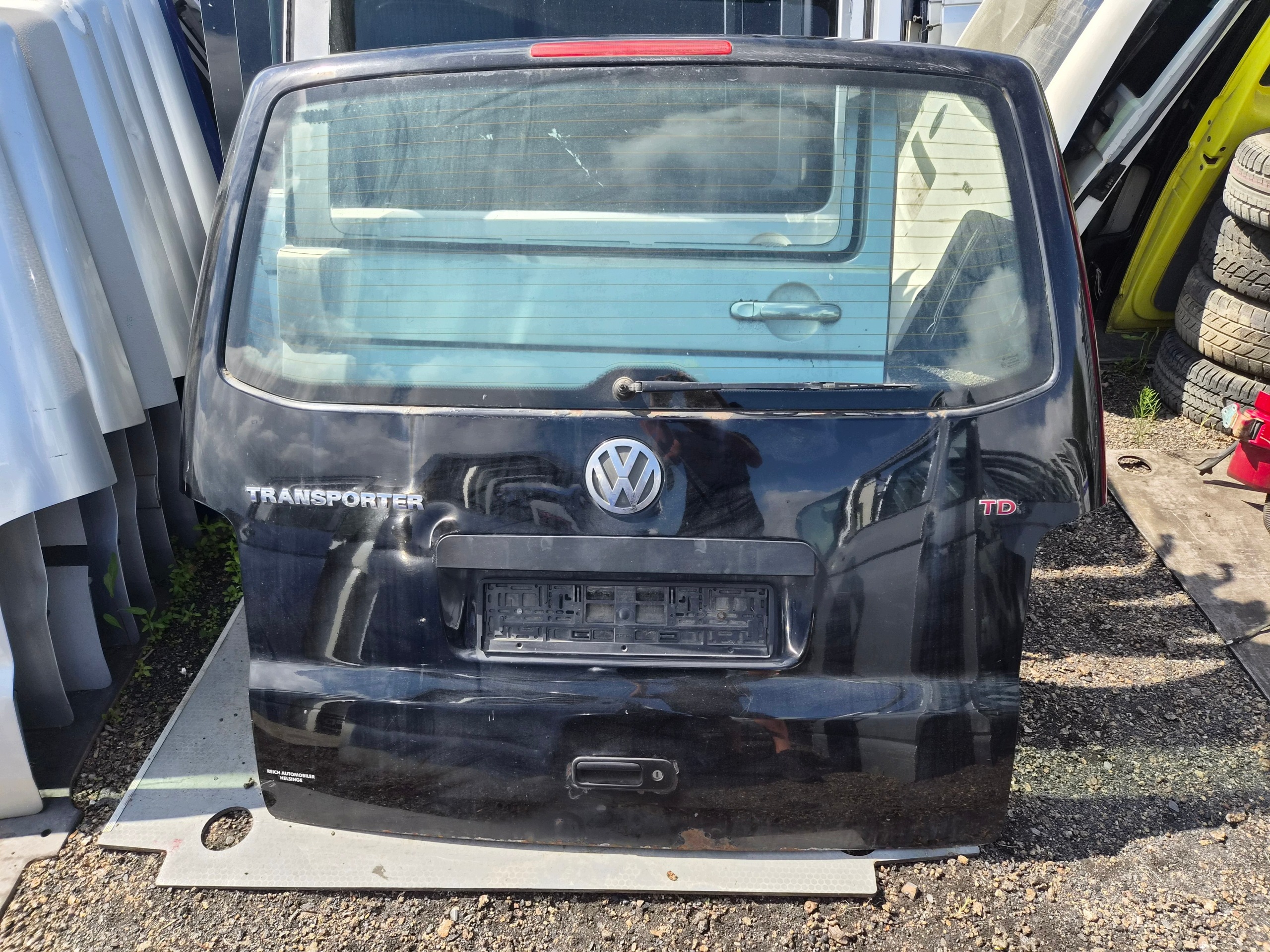 trunk door cover boot rear part VW T5 T5 LIFT black