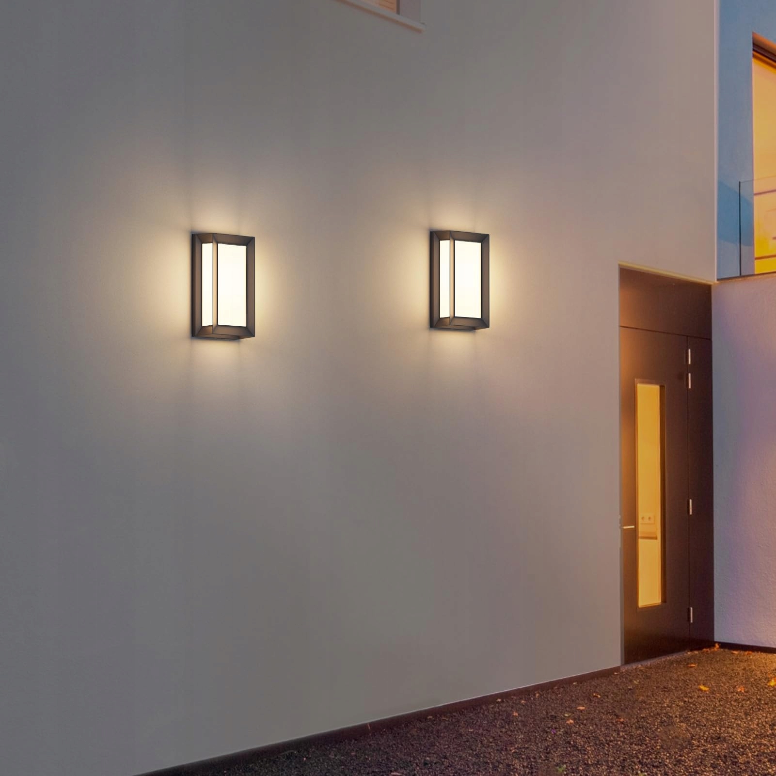 KLIGHTEN 20W Lampa Ścienna Zewnętrzna IP65 1080 Lumen 3000K Czarna — miniatura 7