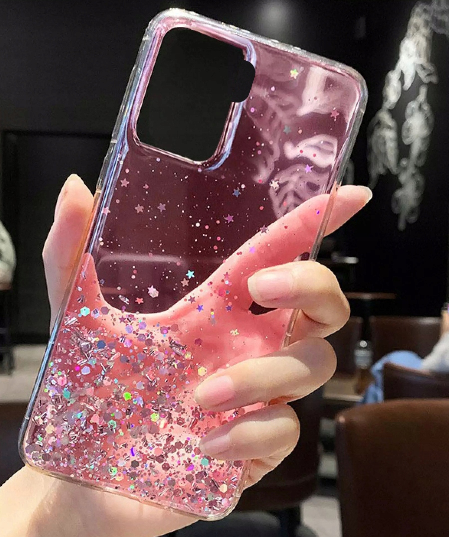 ETUI SHINE CASE BROKAT + SZKŁO DO OPPO RENO 5 LITE Materiał tworzywo sztuczne