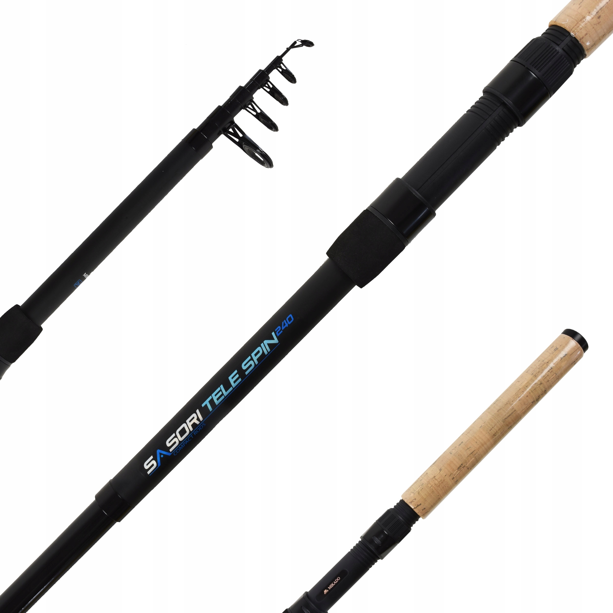 Wędka spinningowa teleskopowa Mikado Sasori Tele Spin 2.40m 10-30g Stan opakowania oryginalne
