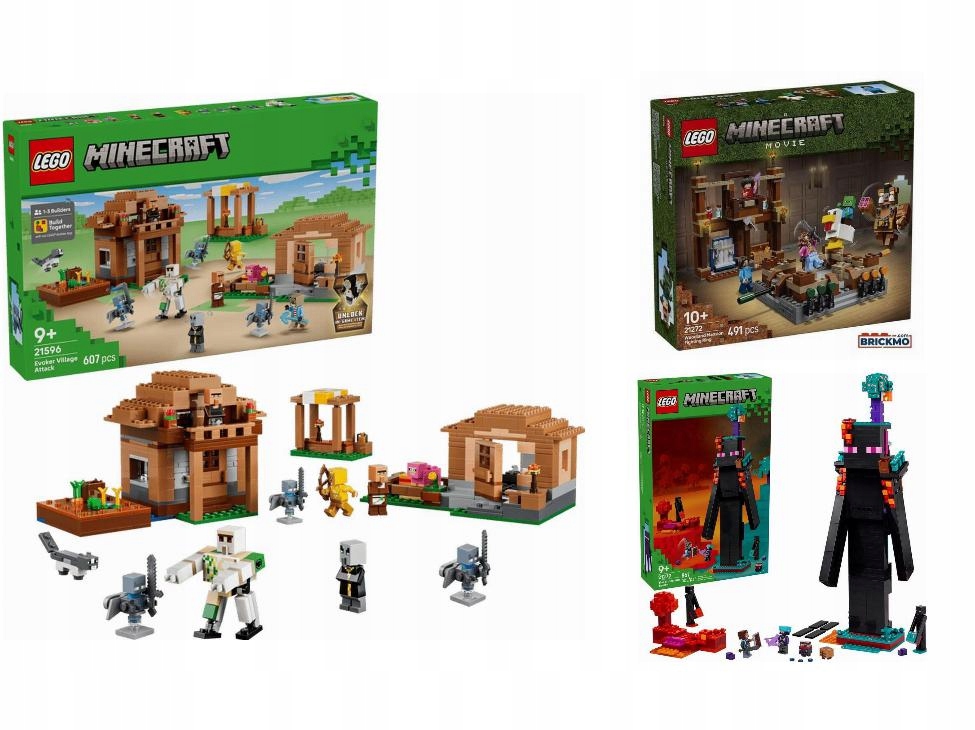 Klocki Lego Minecraft 21596 Najazd przywoływaczy na wioskę Dwa Ze