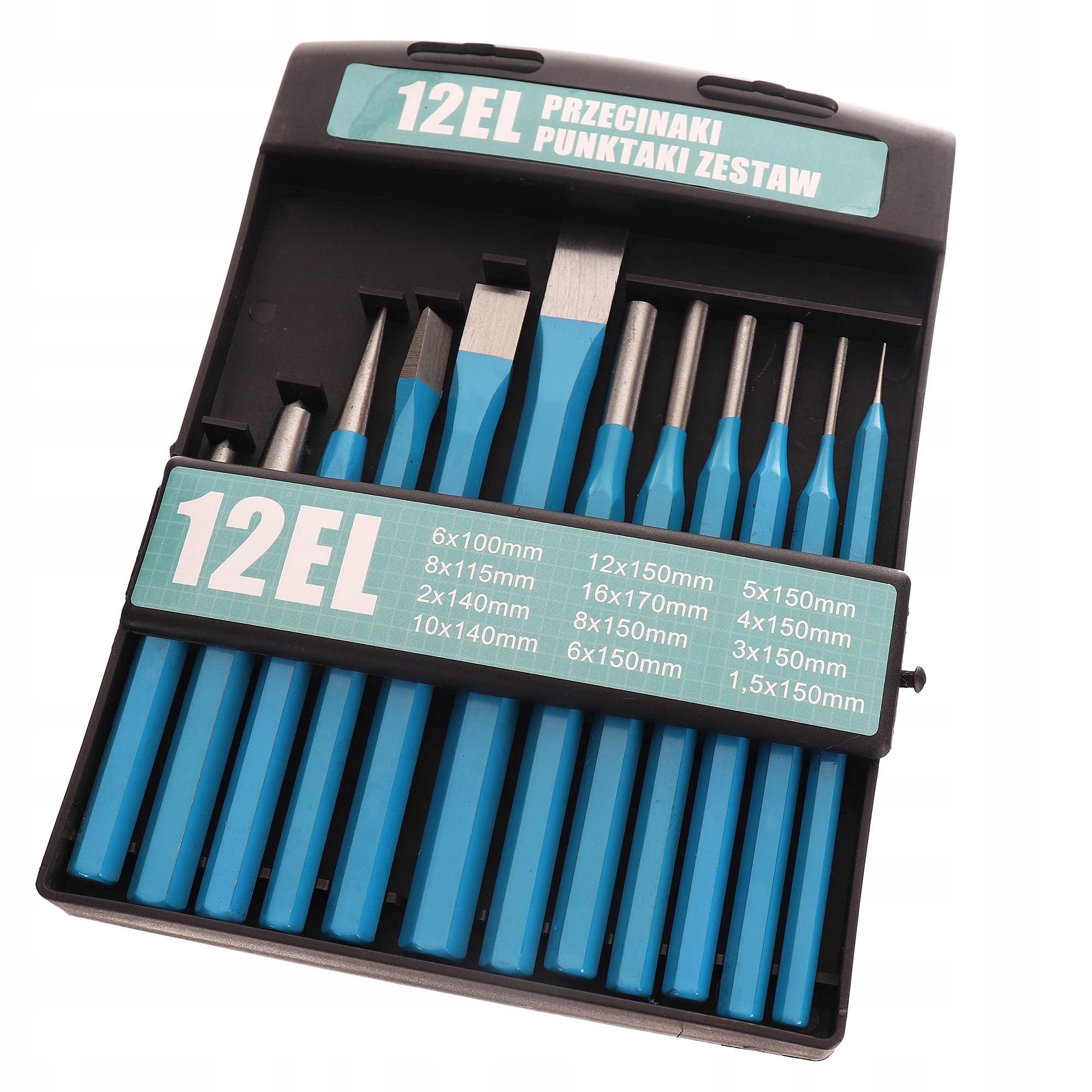 

Zestaw Wybijaków Wybijaki Przecinaki punktaki 12el