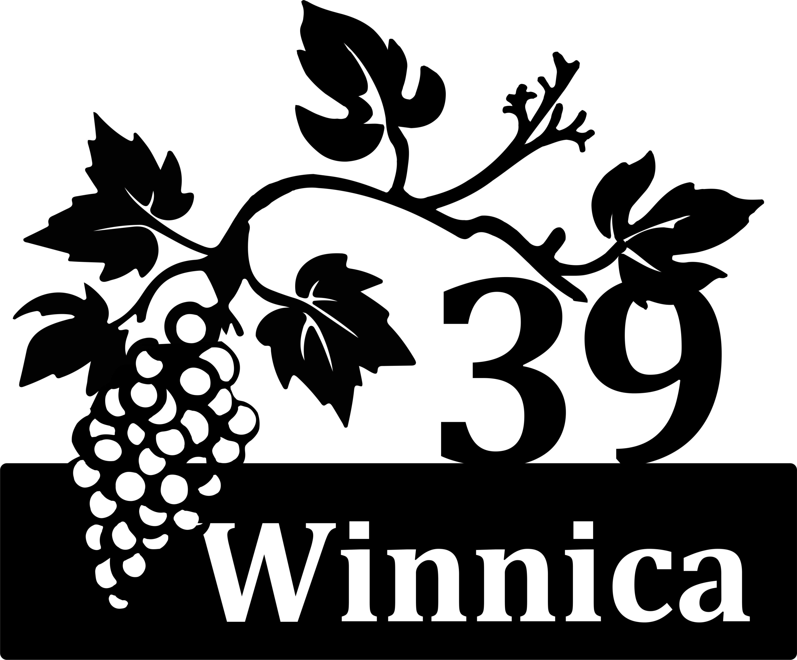 Adresní Tabulka Winogron vinná réva Velká adresátka číslo domu Víno 60 cm