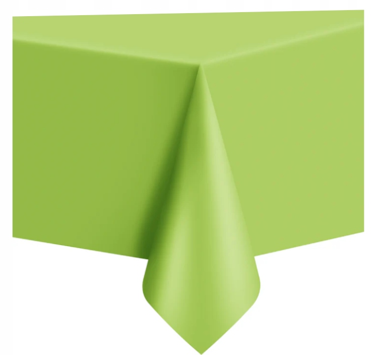 Obrus jasny zielony na urodziny 137 cm x 274 cm