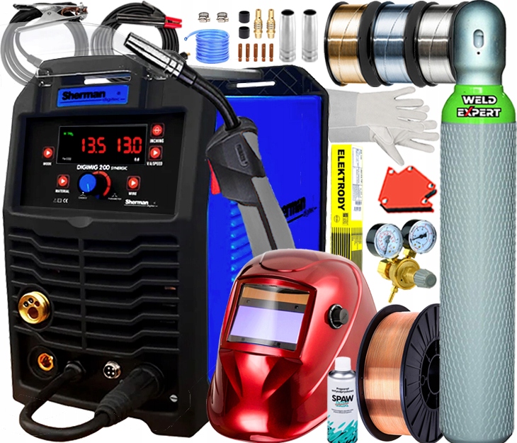 Poloautomatický Svařovací Stroj Sherman 200A Mma Vrd Flux