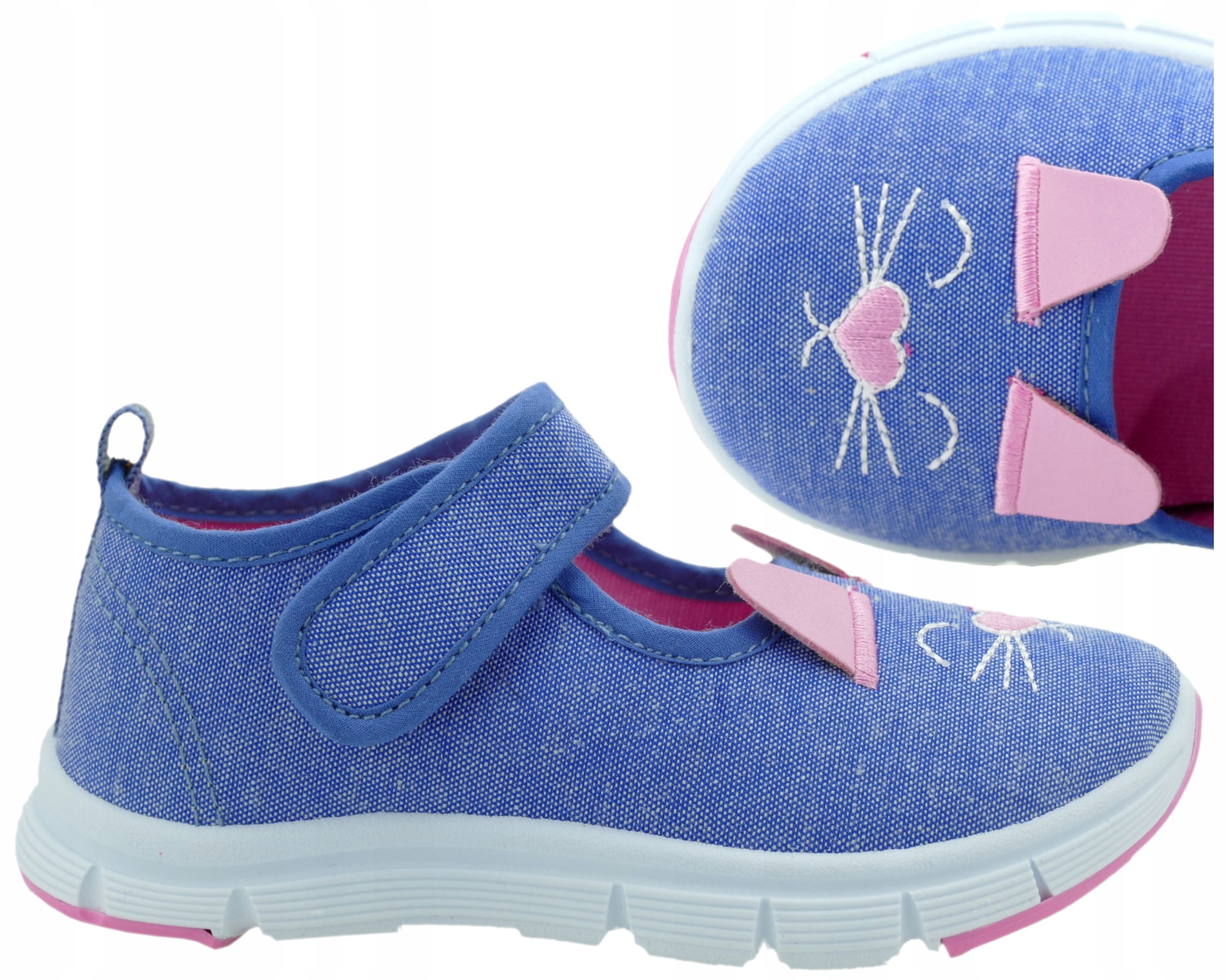 

Buty Dziecięce Trampki Szkolne Kapcie Rzepy 24