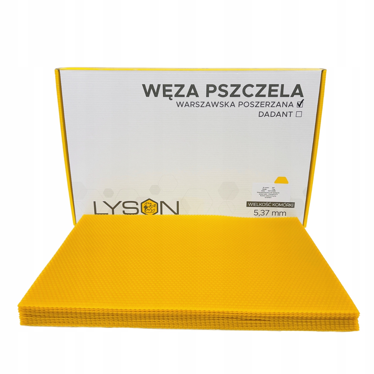 

Węza Pszczela Warszawska Poszerzana 1 Kg 5,4mm