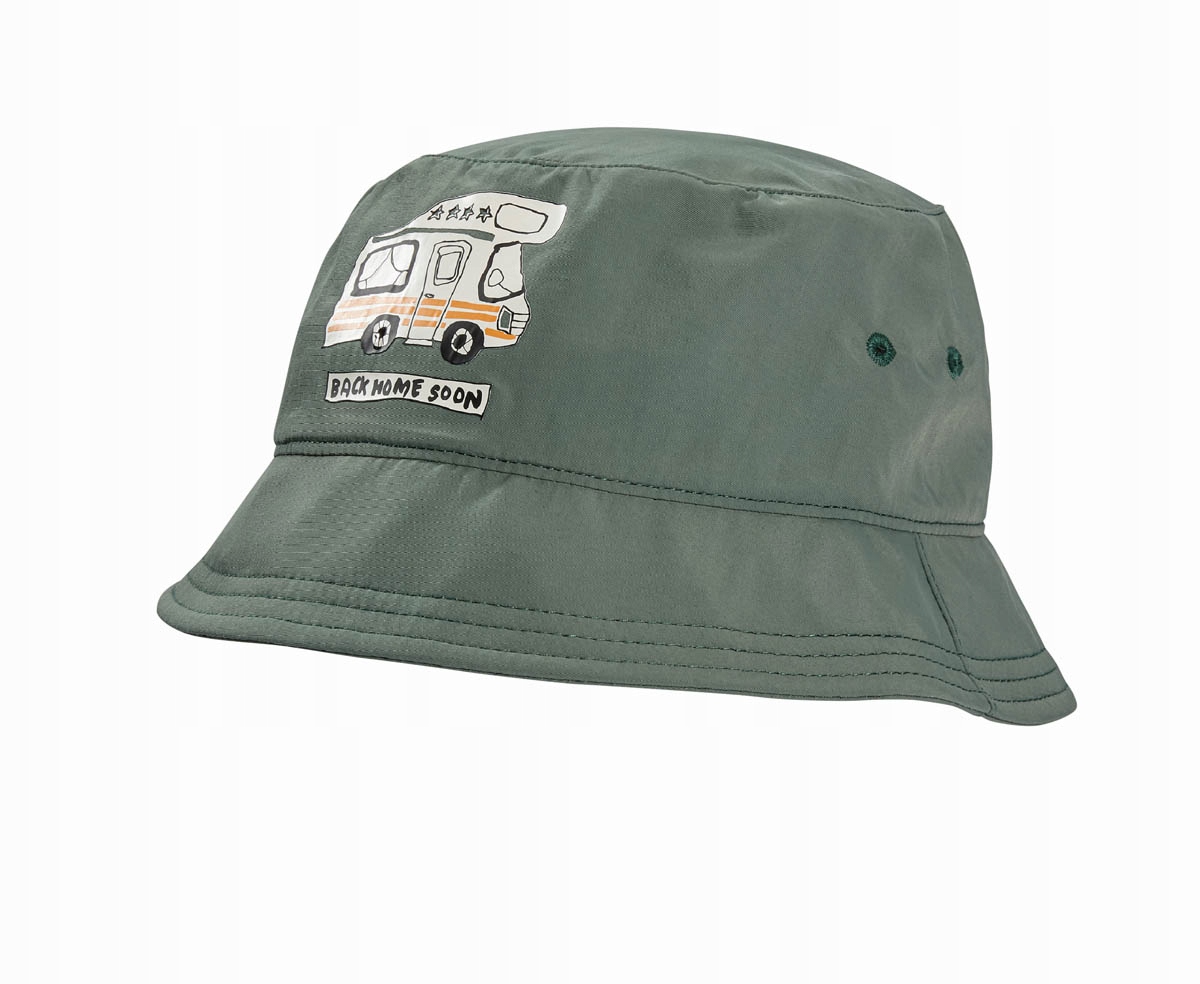 Kapelusz dziecięcy Jack Wolfskin At Home Bucket Hat K hedge green S