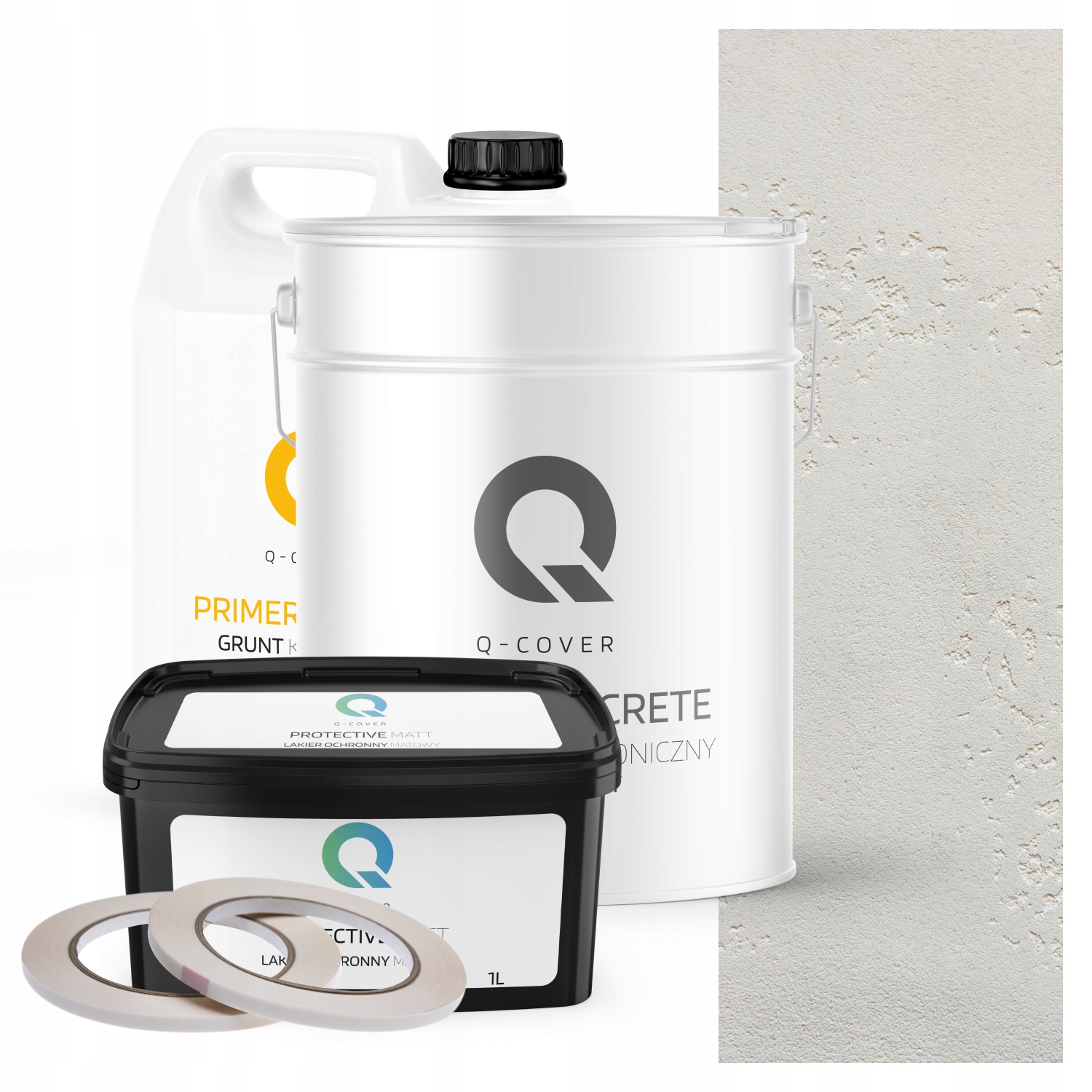 Vnitřní Architektonický Beton Set Bílý F101 19 kg Komplet 10 m2