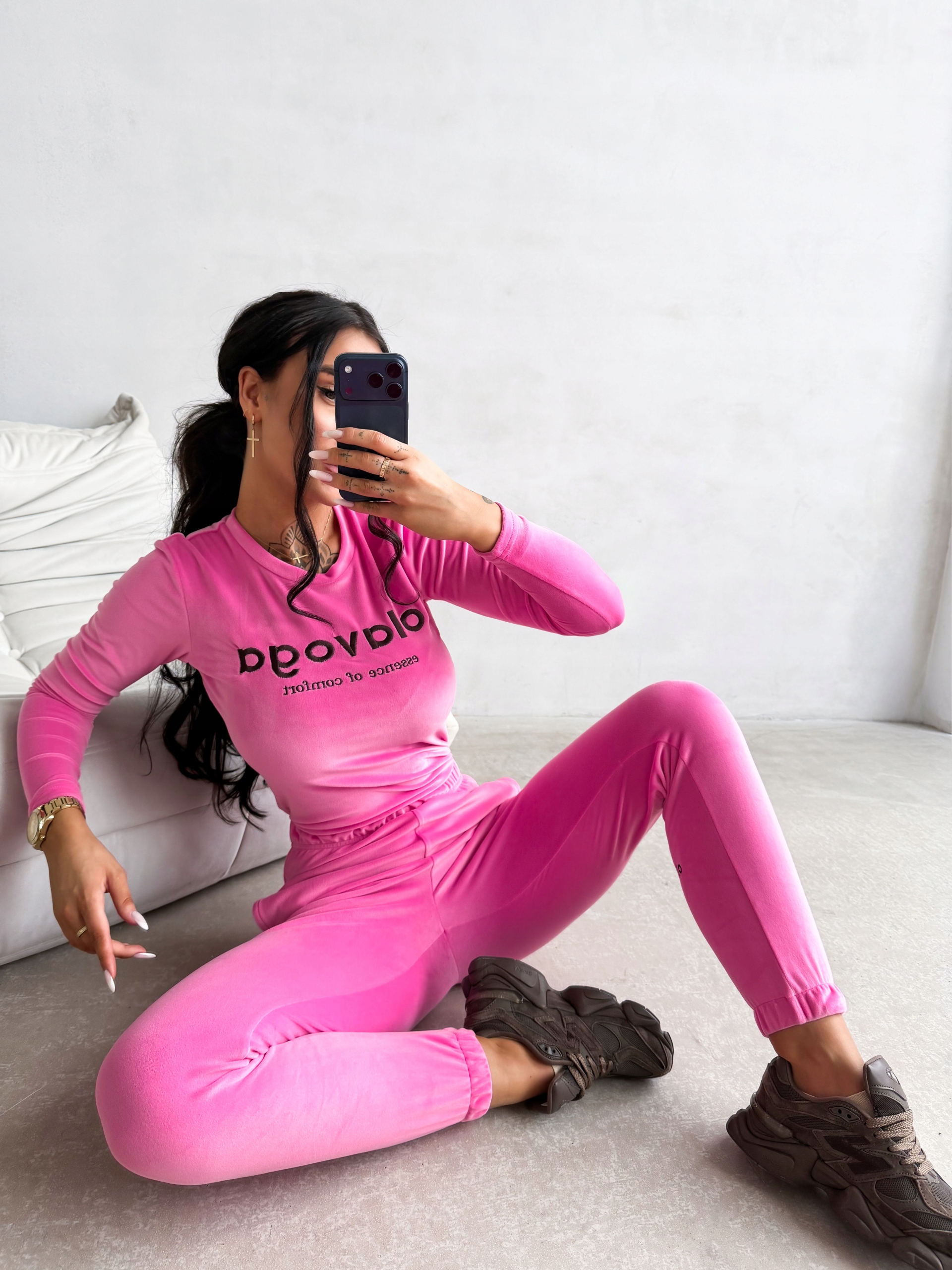 Komplet Damski Selira Olavoga Cukierkowy Róż L