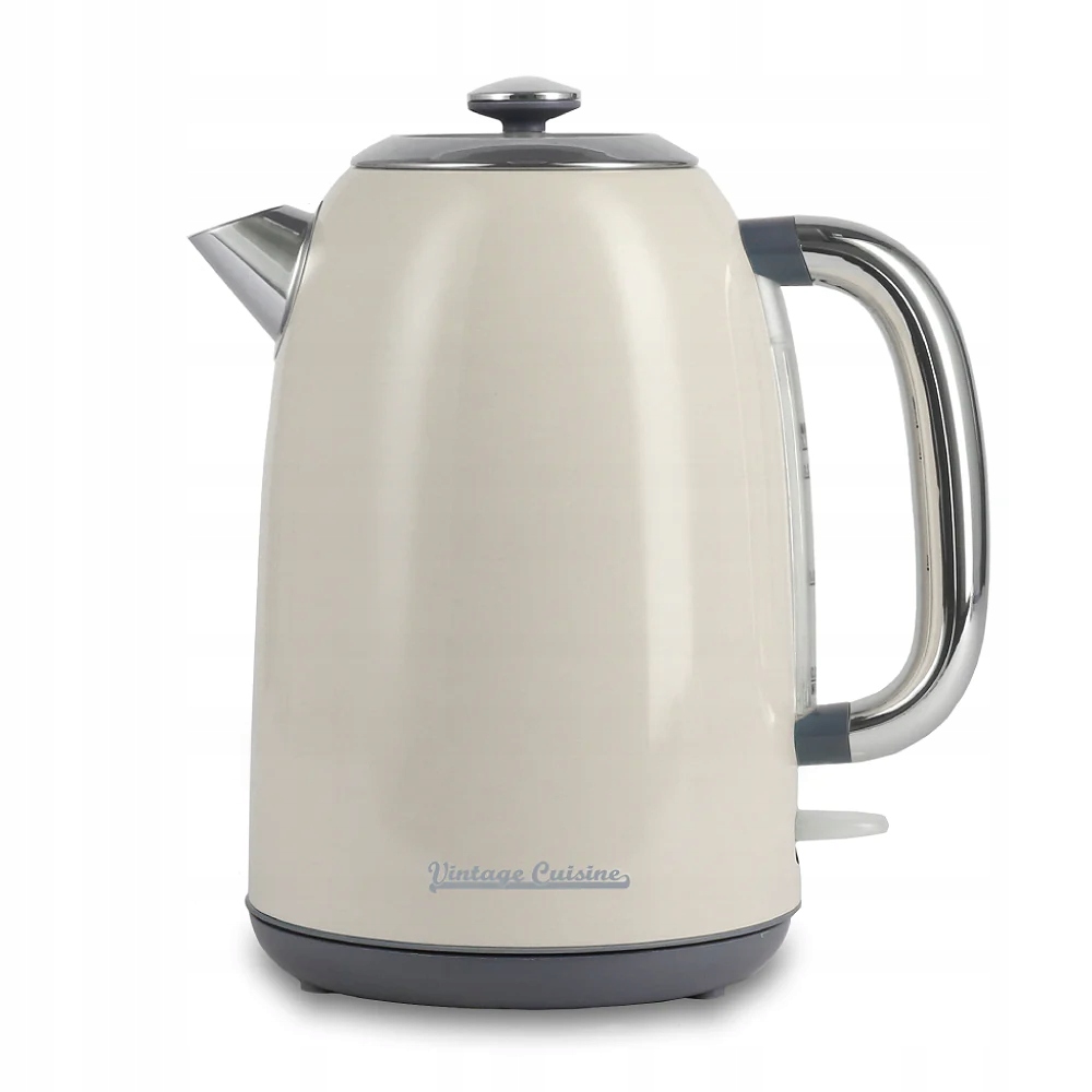 Vintage Cuisine Elektrická varná konvice 1,7 l ocelová 2200 W krémová