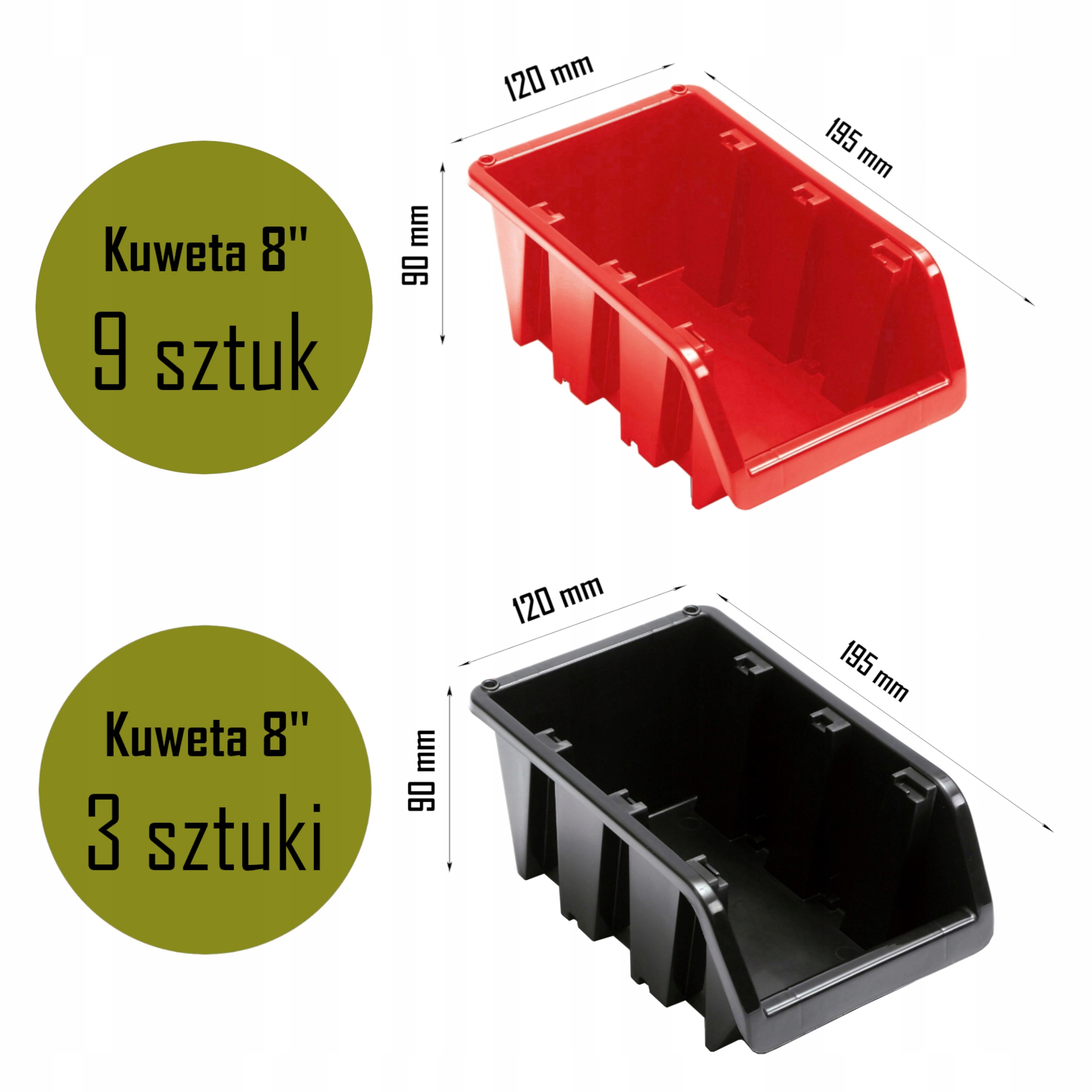 Tablica ścianka garażowa wym. 78x39cm 12 kuwet Szerokość produktu 39 cm