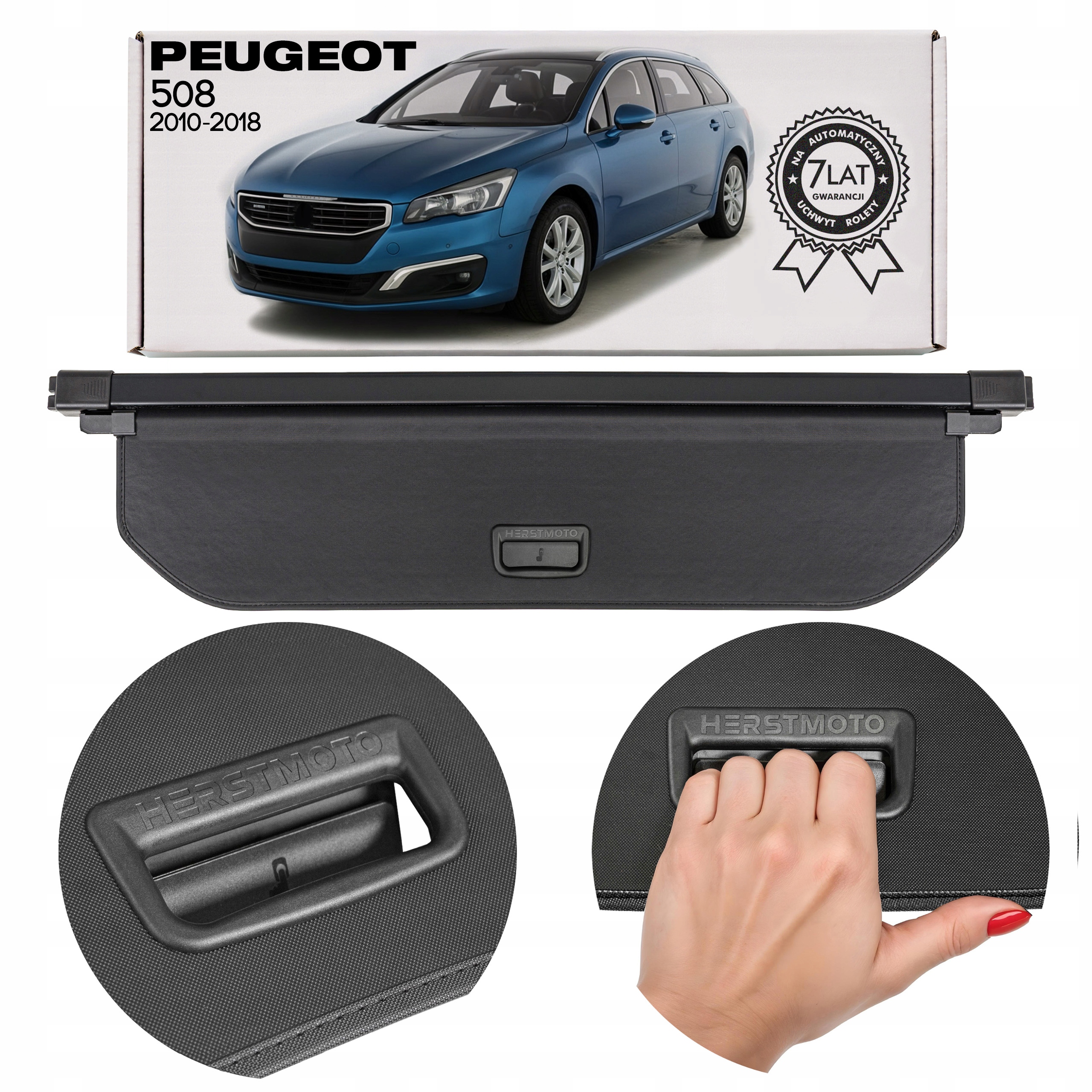 Peugeot 508 A 2010-2018 Sw Kombi Roleta Do Zavazadlového Prostoru Černá 9682033177