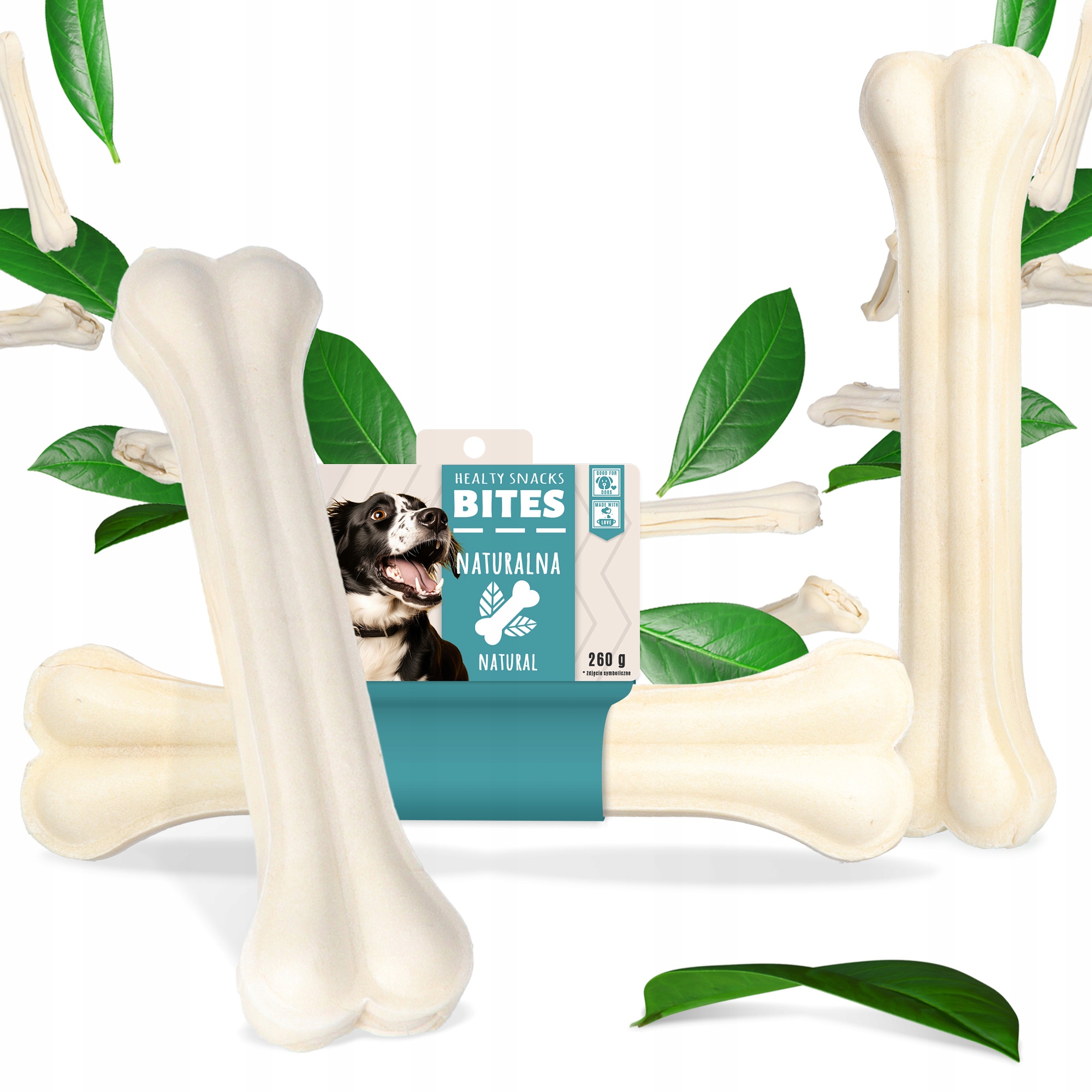 Levně 3x Kost Psa Lisovaná Přírodní 26,5cm Kousátko Pamlsek Žvýkací Pamlsky Vol Xq