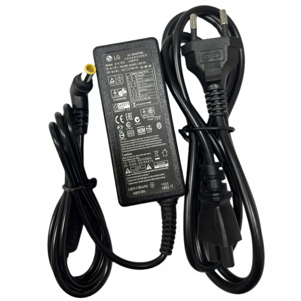 БЛОК ПИТАНИЯ ДЛЯ МОНИТОРА LG 40W 19V 2.1 A 6. 5X4. 4MM