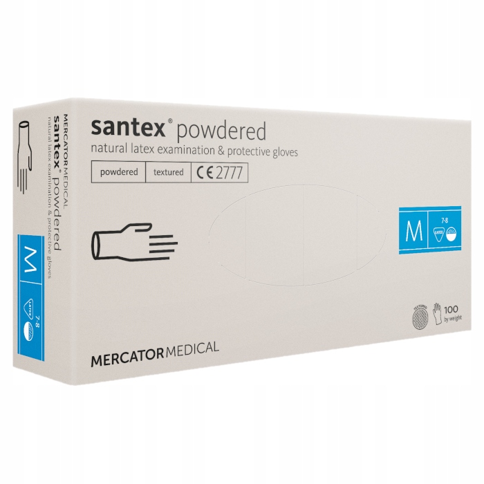 Santex Powdered Rękawice Mercator Medical M 100szt