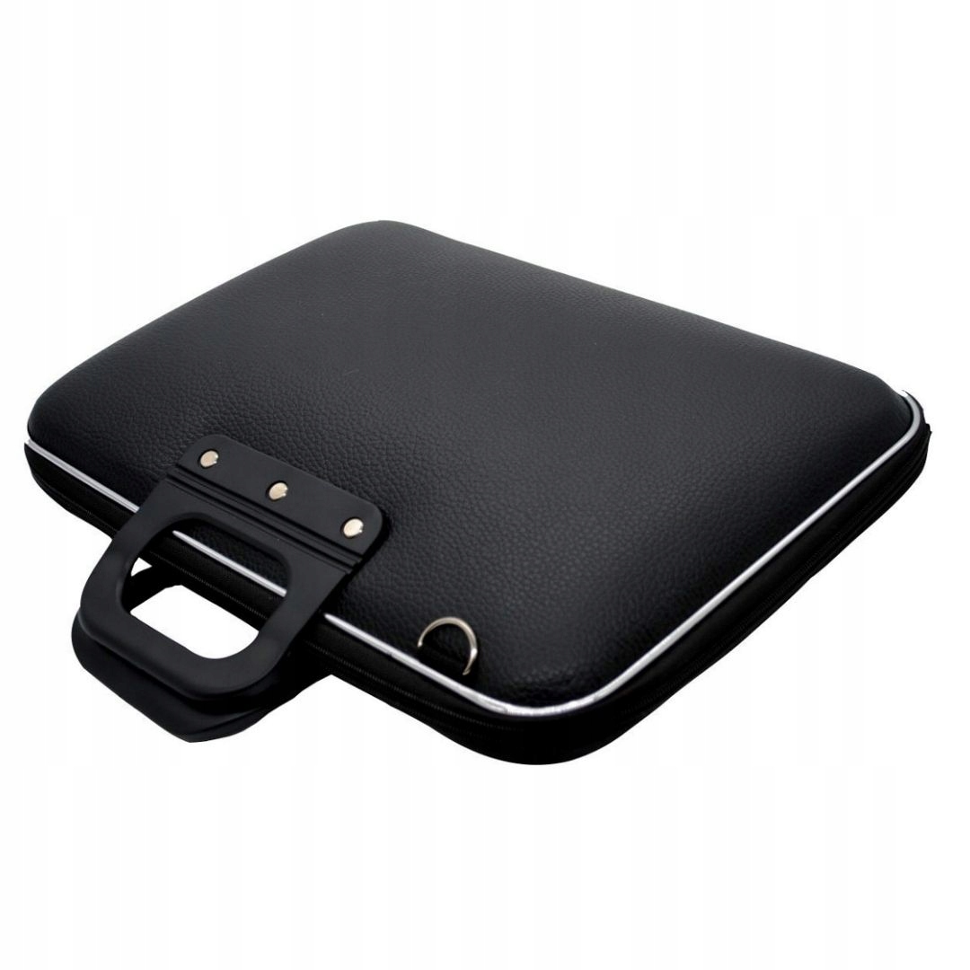 AKTÓWKA CZARNA SKÓRA TORBA NA LAPTOPA 15 CALI Marka Inna