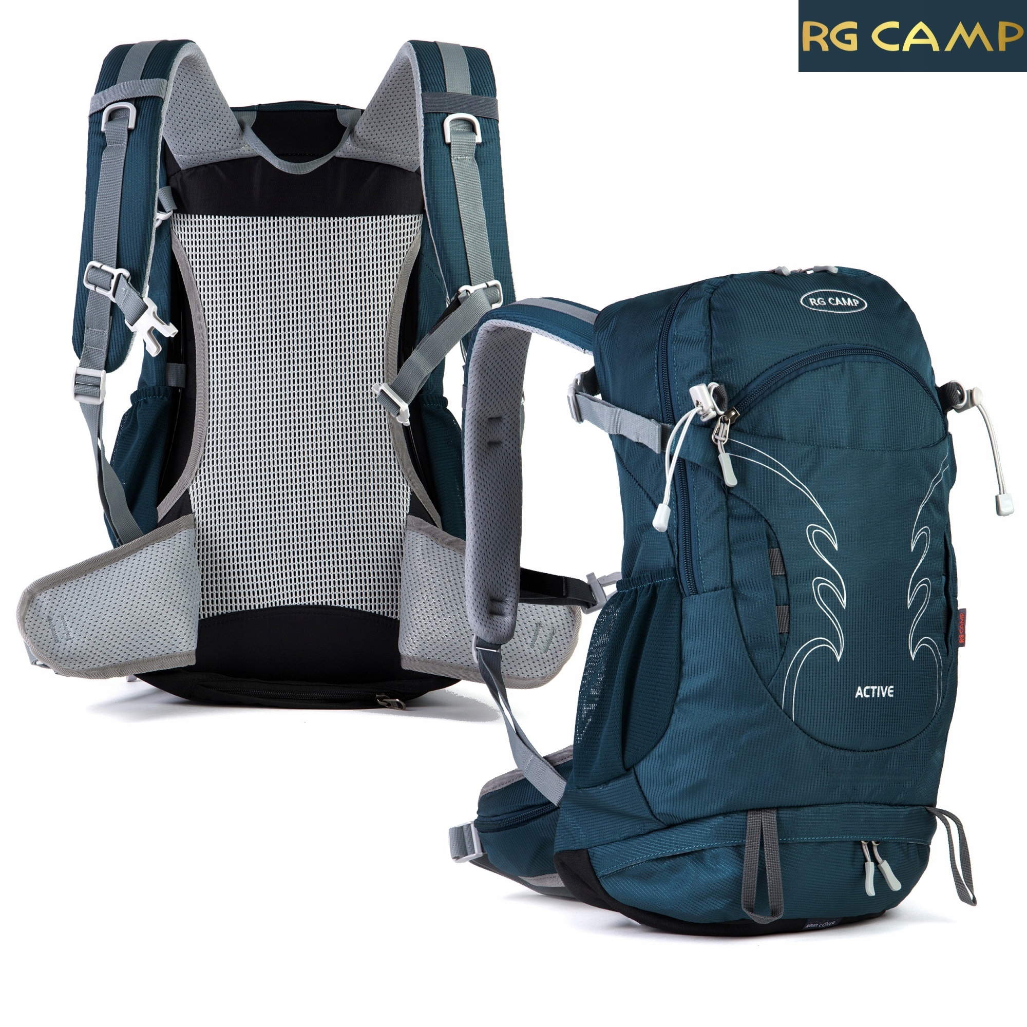 Plecak turystyczny trekkingowy 25L na rower górski rowerowy WODOODPORNY Głębokość (krótszy bok) 18 cm