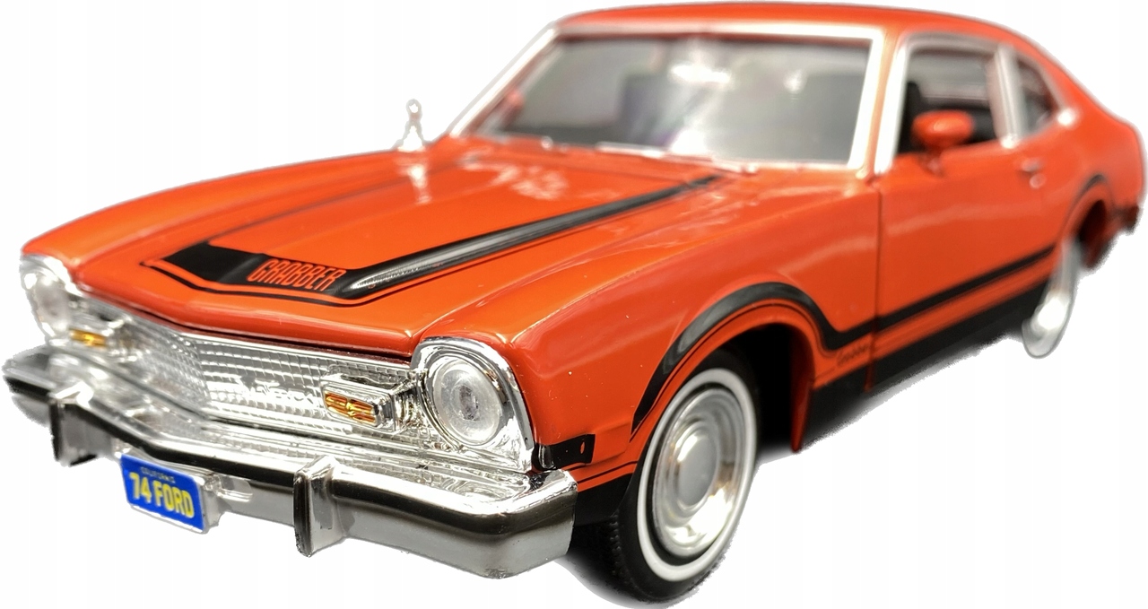 Ford Maverick Grabber 1974 červený 1:24 Motormax 79043