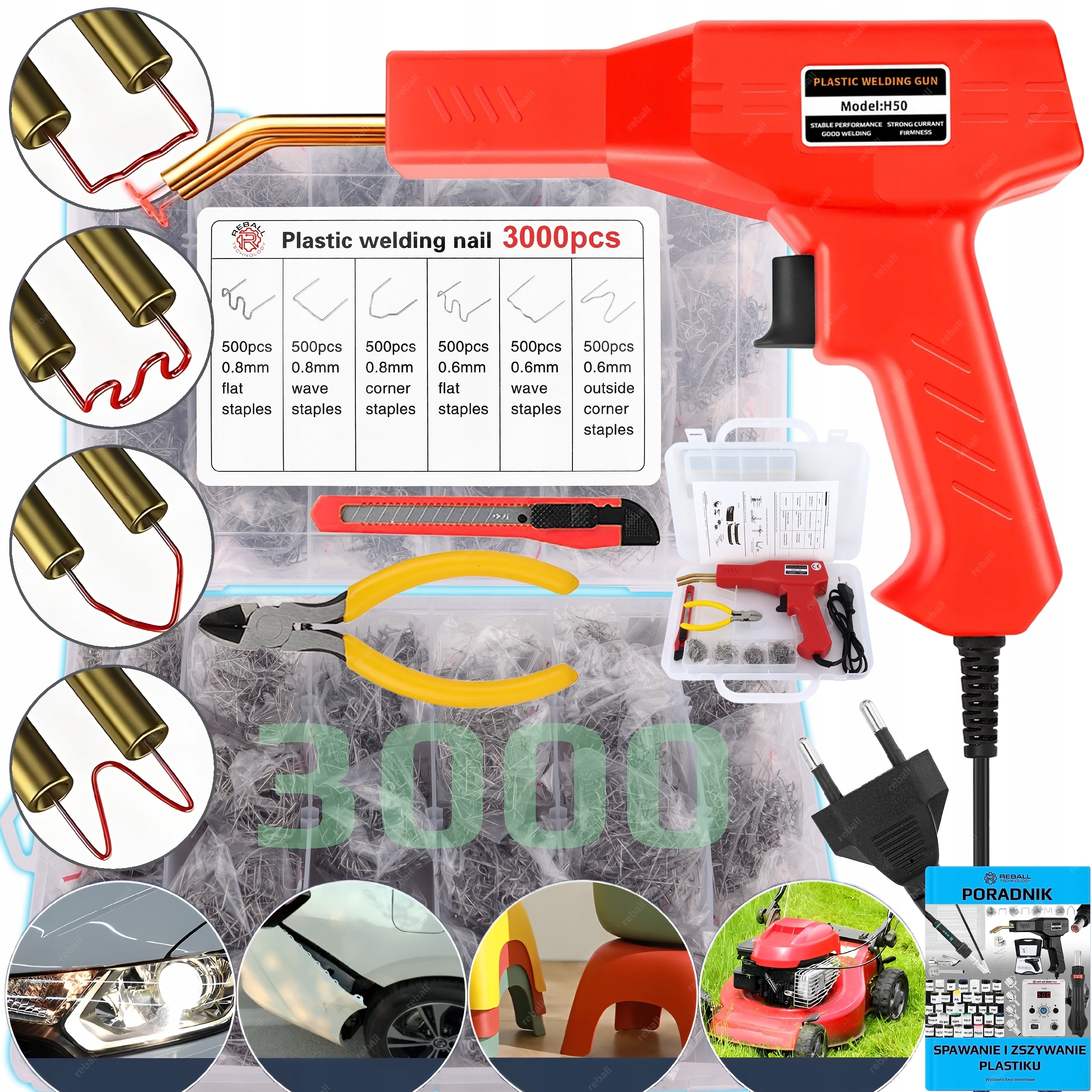 Sešívačka Svářečka Plastů H50 3200 Sponek RS28 RS26