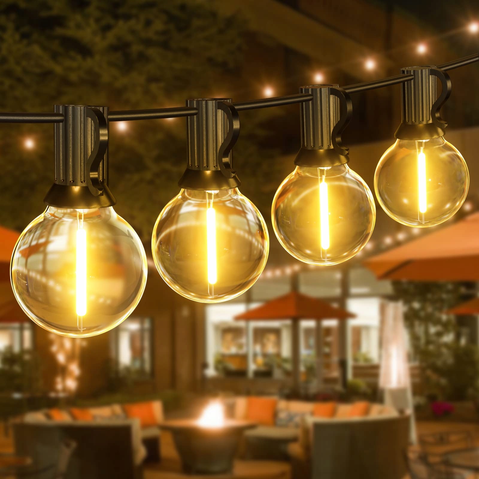 LED LAMPKI OGRODOWE 15M 25+1 G40 WODOODPORNE NA ZEWNĄTRZ I WEWNĄTRZ — miniatura 2