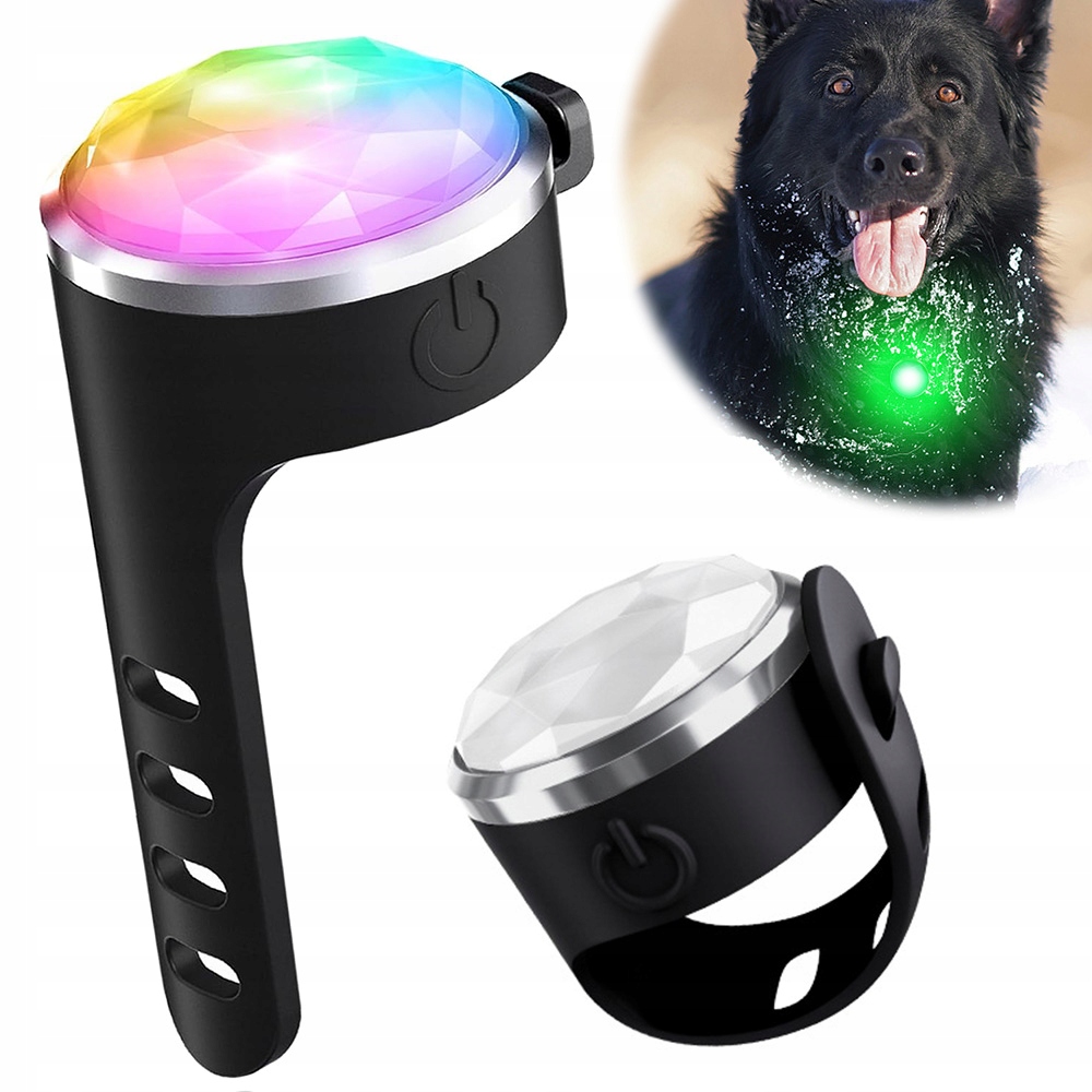 Led závěs pro psa 2 ks Rgb 7 barev voděodolná noční lampa