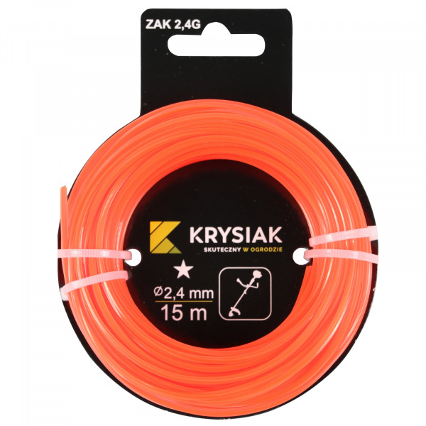 

Wytrzymała Żyłka tnąca 2,4mm x 15m gwiazdka