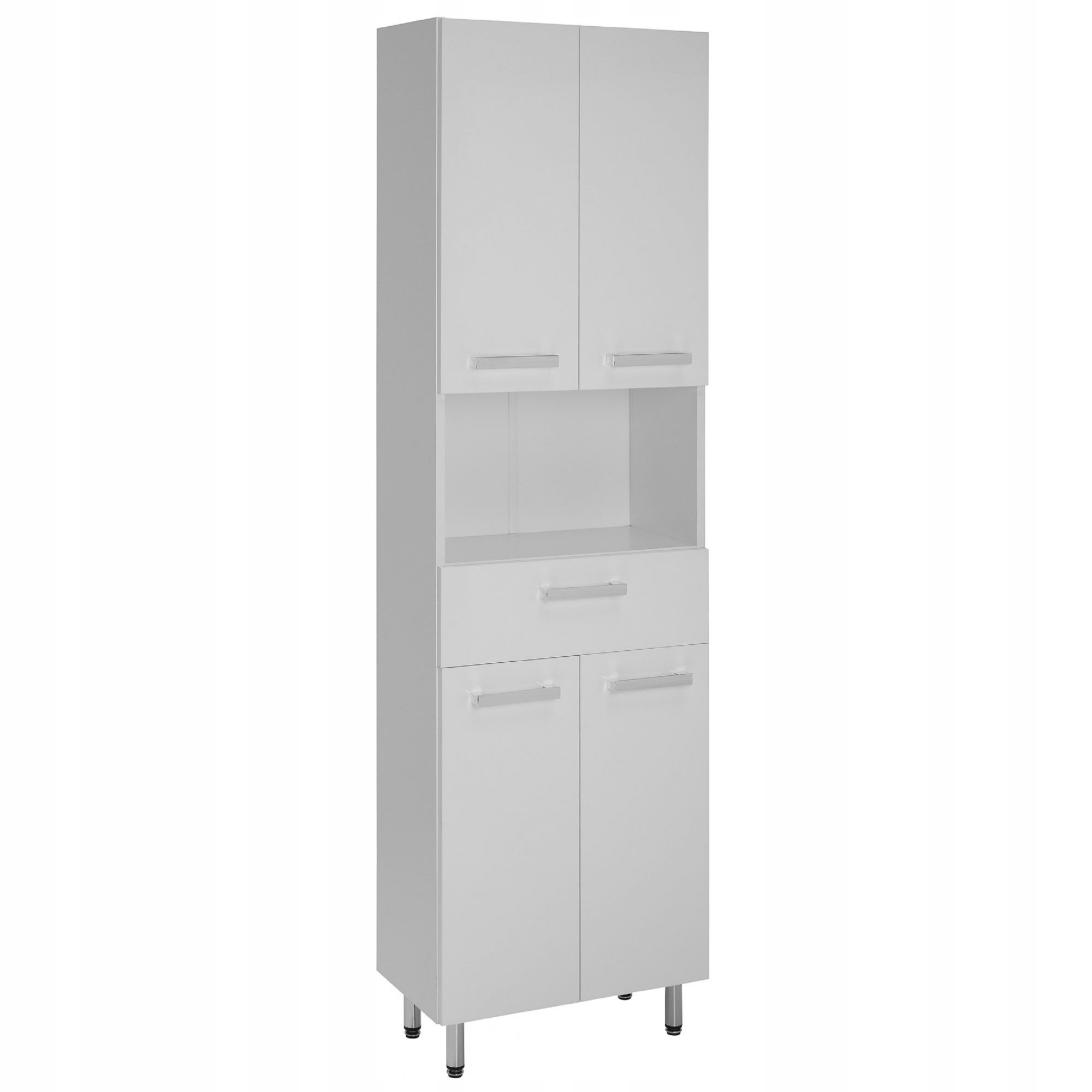 SZAFKA ŁAZIENKOWA 50 CM SŁUPEK STOJĄCY BIAŁA ASTOR