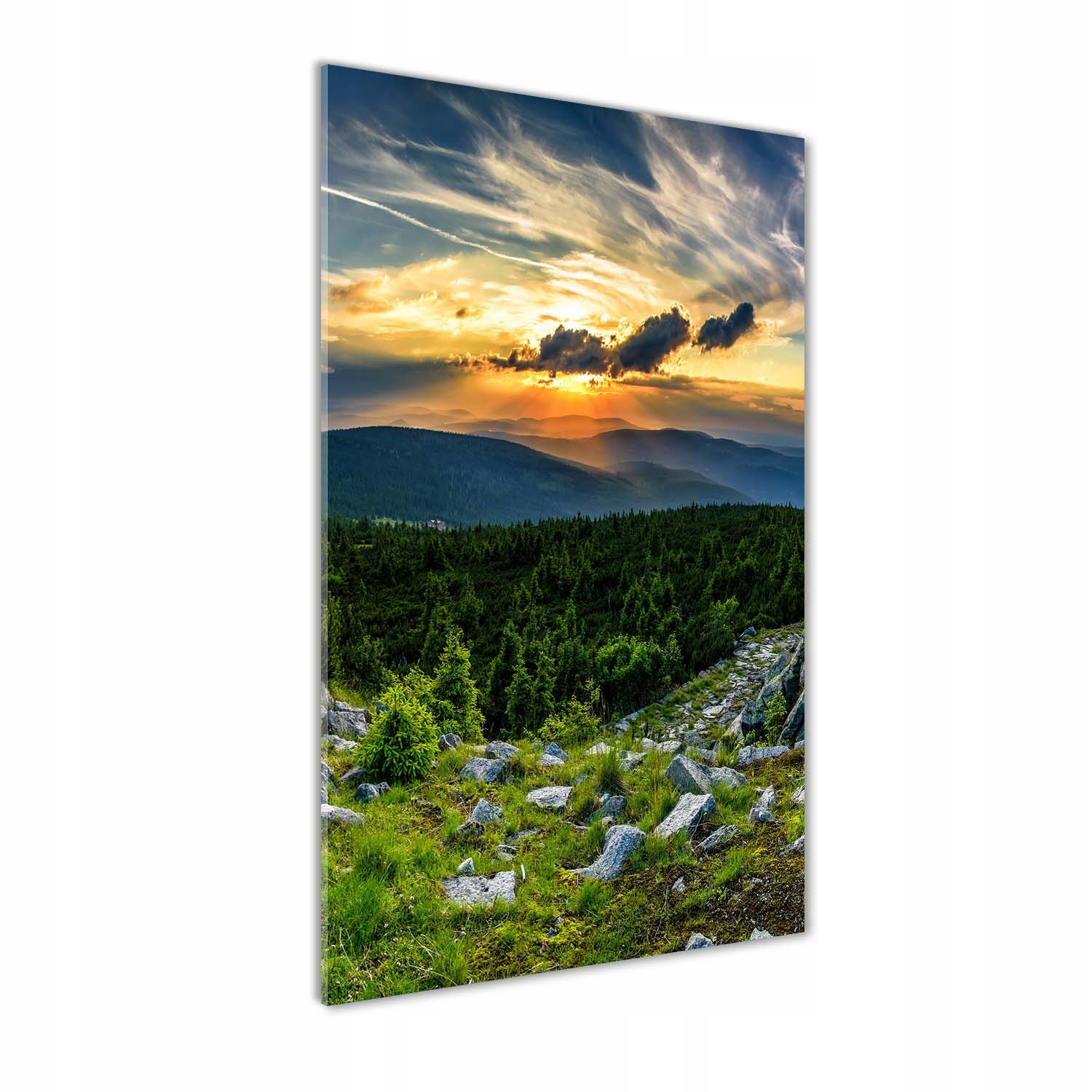 

Nowoczesny fotoobraz akrylowy Panorama gór 70x140