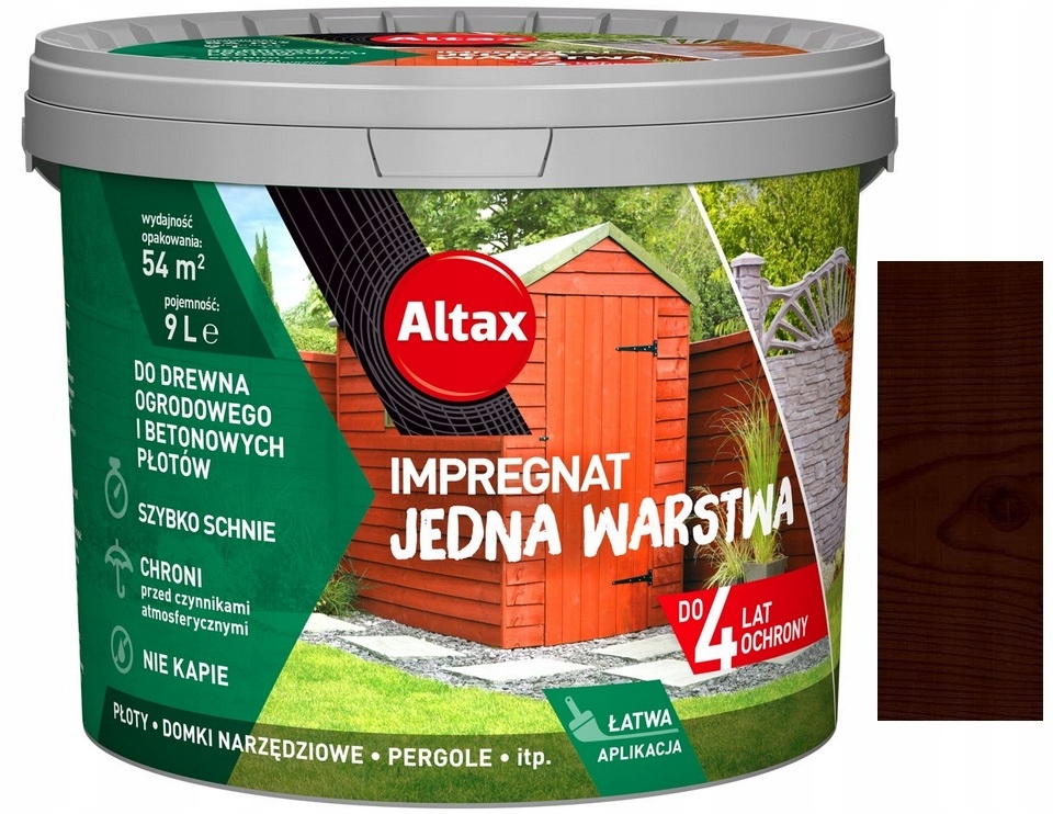

Altax Impregnat Drewna Ogrodowego Palisander 9L