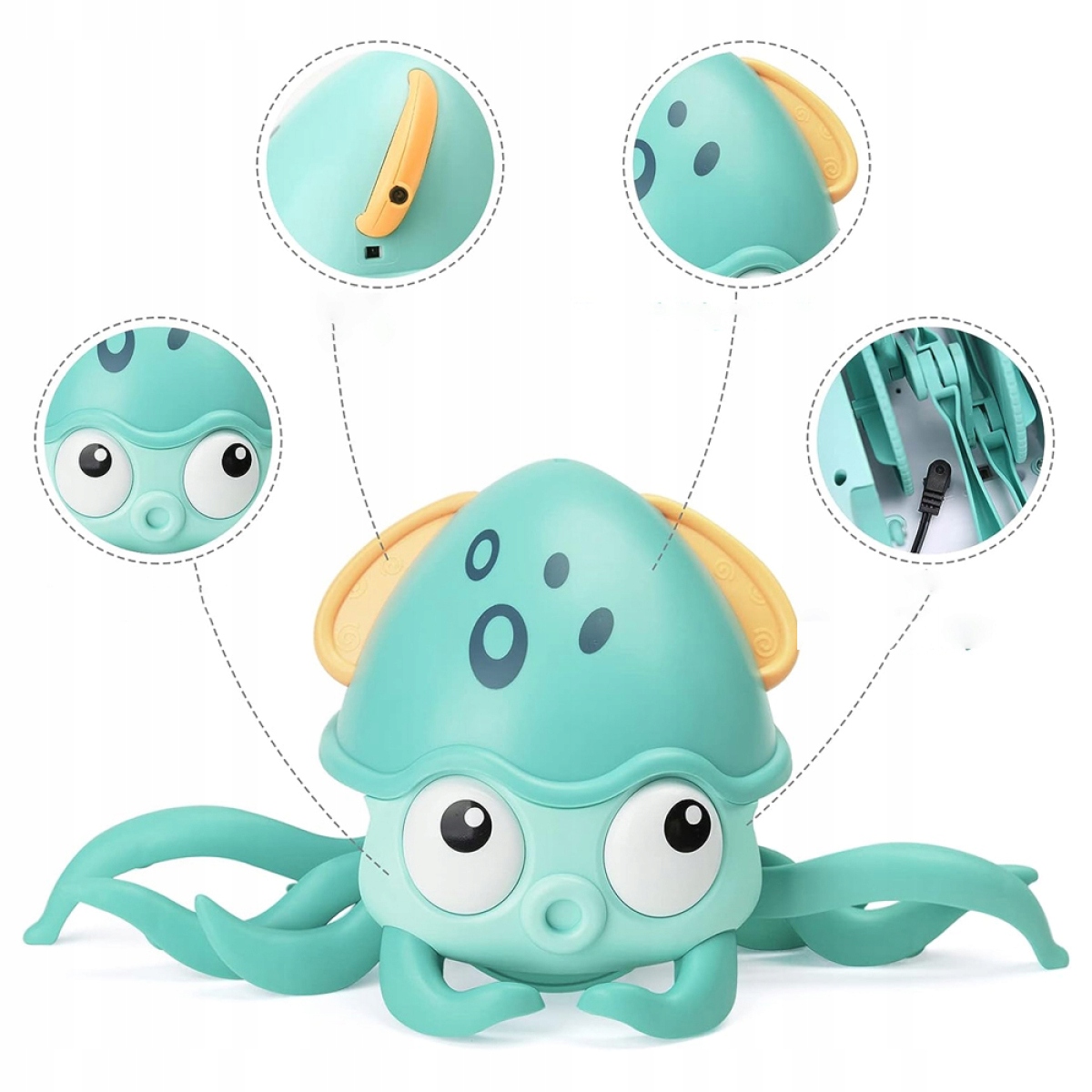 OŚMIORNICA PEŁZAJĄCA INTERAKTYWNA Z DŹWIĘKIEM DO NAUKI RACZKOWANIA EAN (GTIN) 884929287984