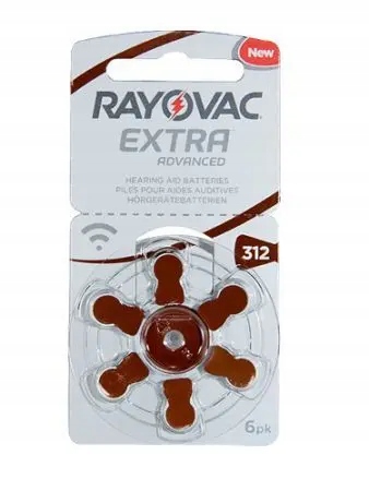 Baterie słuchowe RAYOVAC EXTRA 312 PR41
