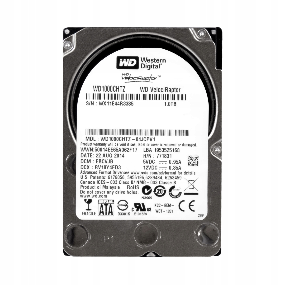 Wd VelociRaptor 1TB 10K 64MB Sata III 2.5'' WD1000CHTZ