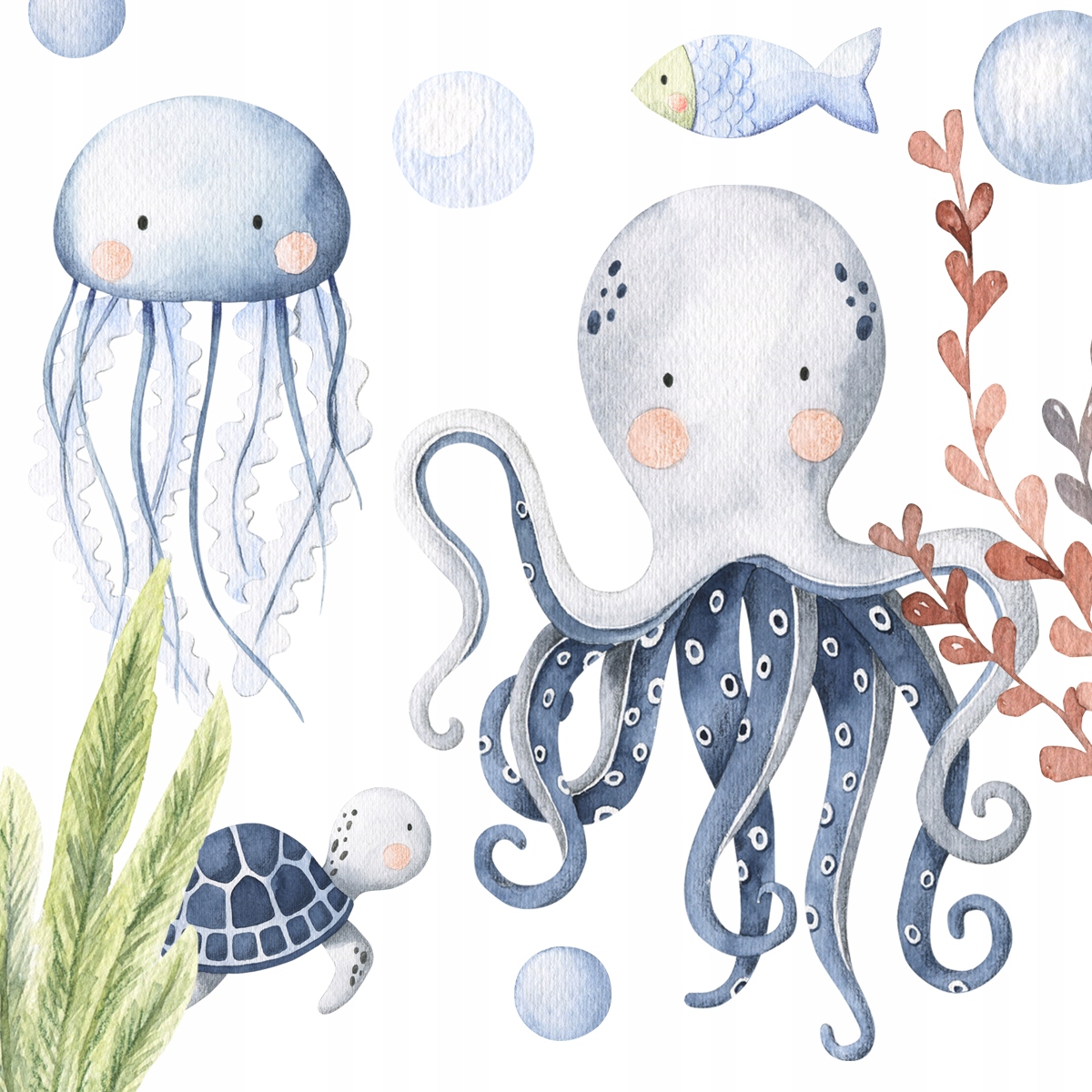 

Naklejki na ścianę dla dzieci Ocean Wieloryb Morze